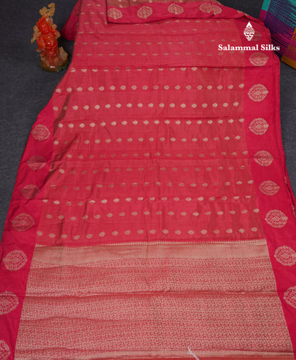 Beautiful Parrot Green Semi Tussar Saree With Fancy Border