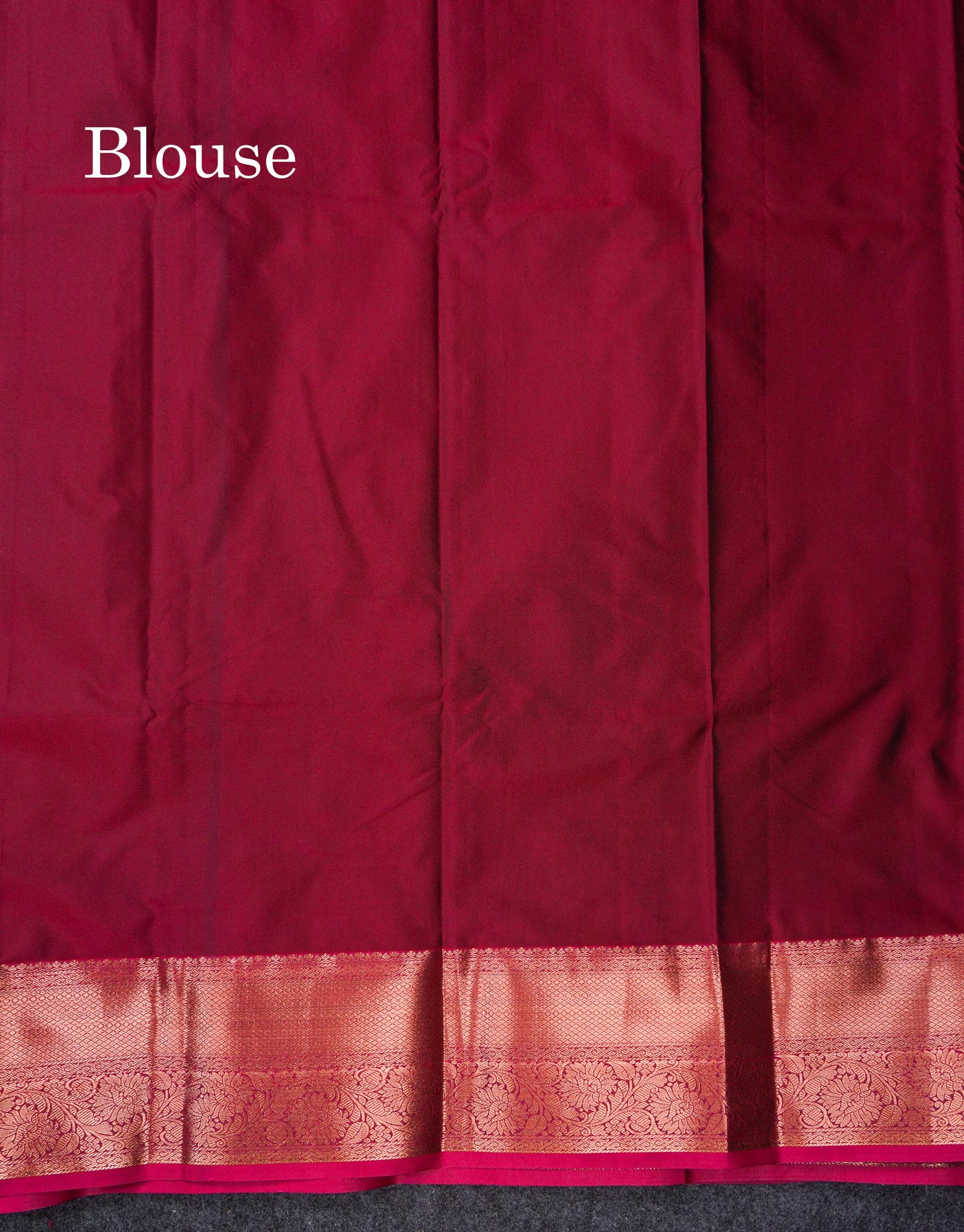 Beautiful Olive Green Semi Silk Saree With Contrast Maroon Traditional Border