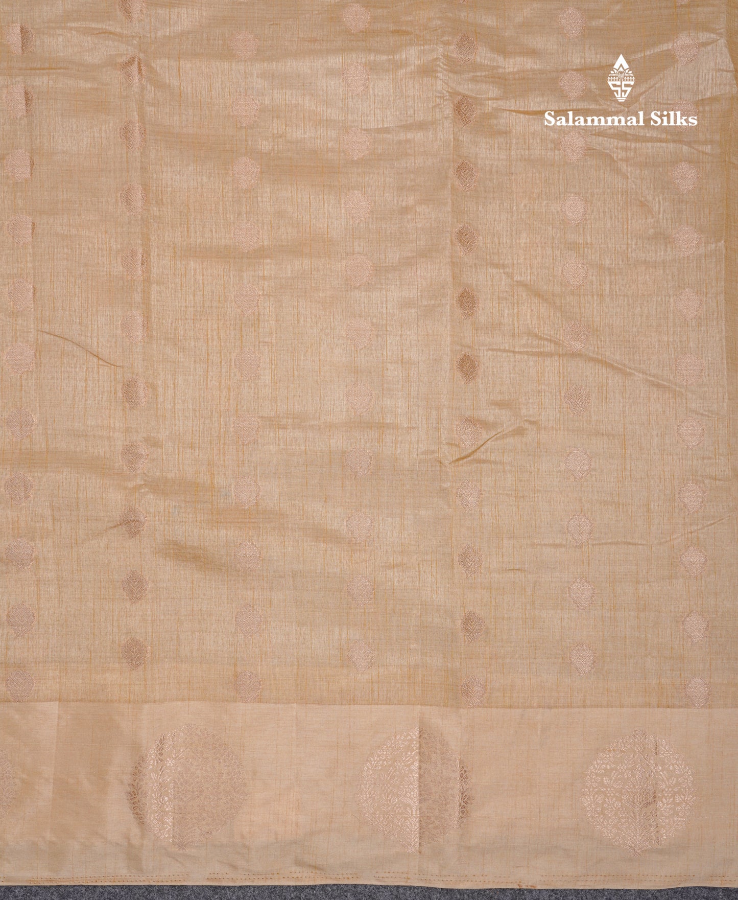 Beautiful Parrot Green Semi Tussar Saree With Fancy Border