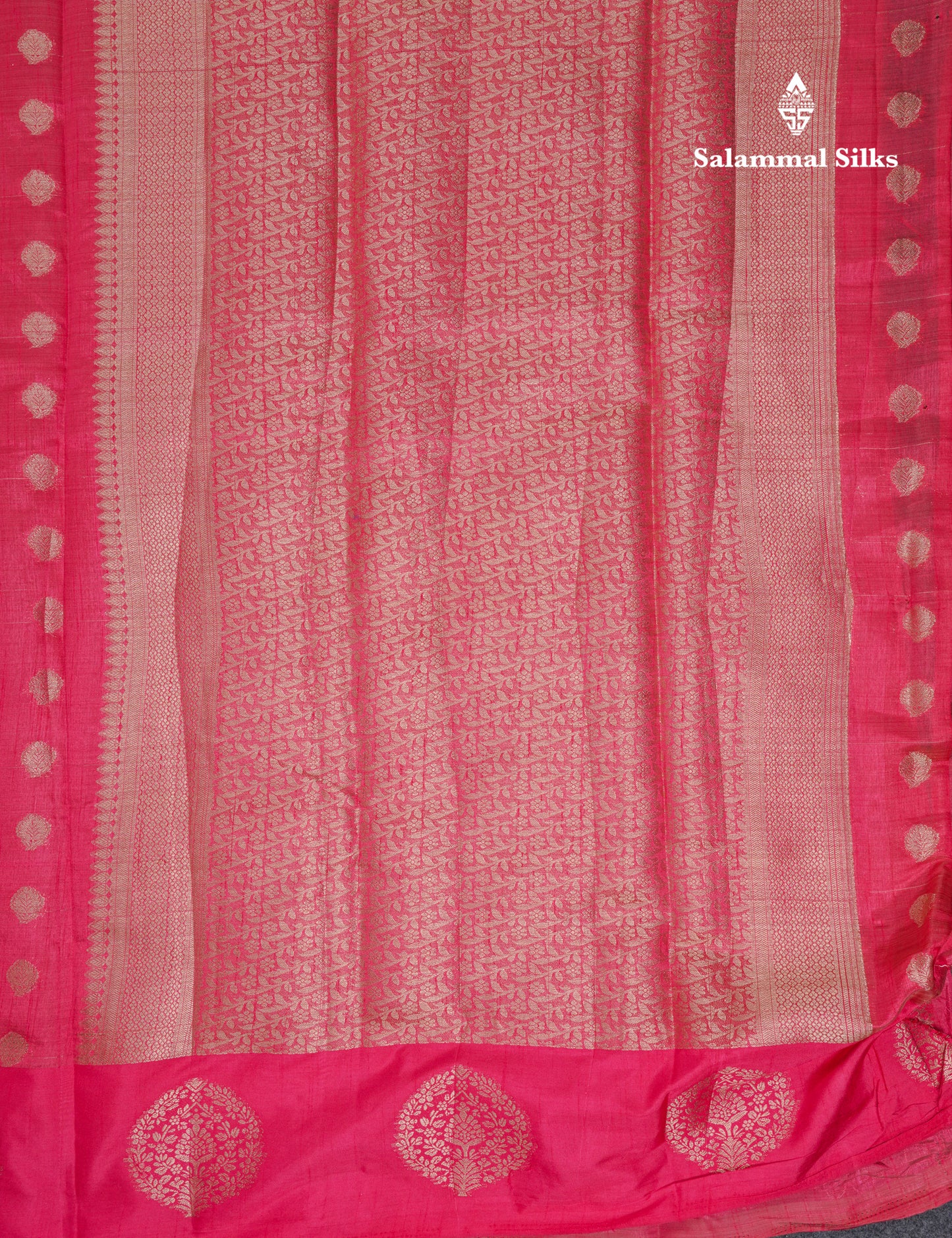 Beautiful Parrot Green Semi Tussar Saree With Fancy Border