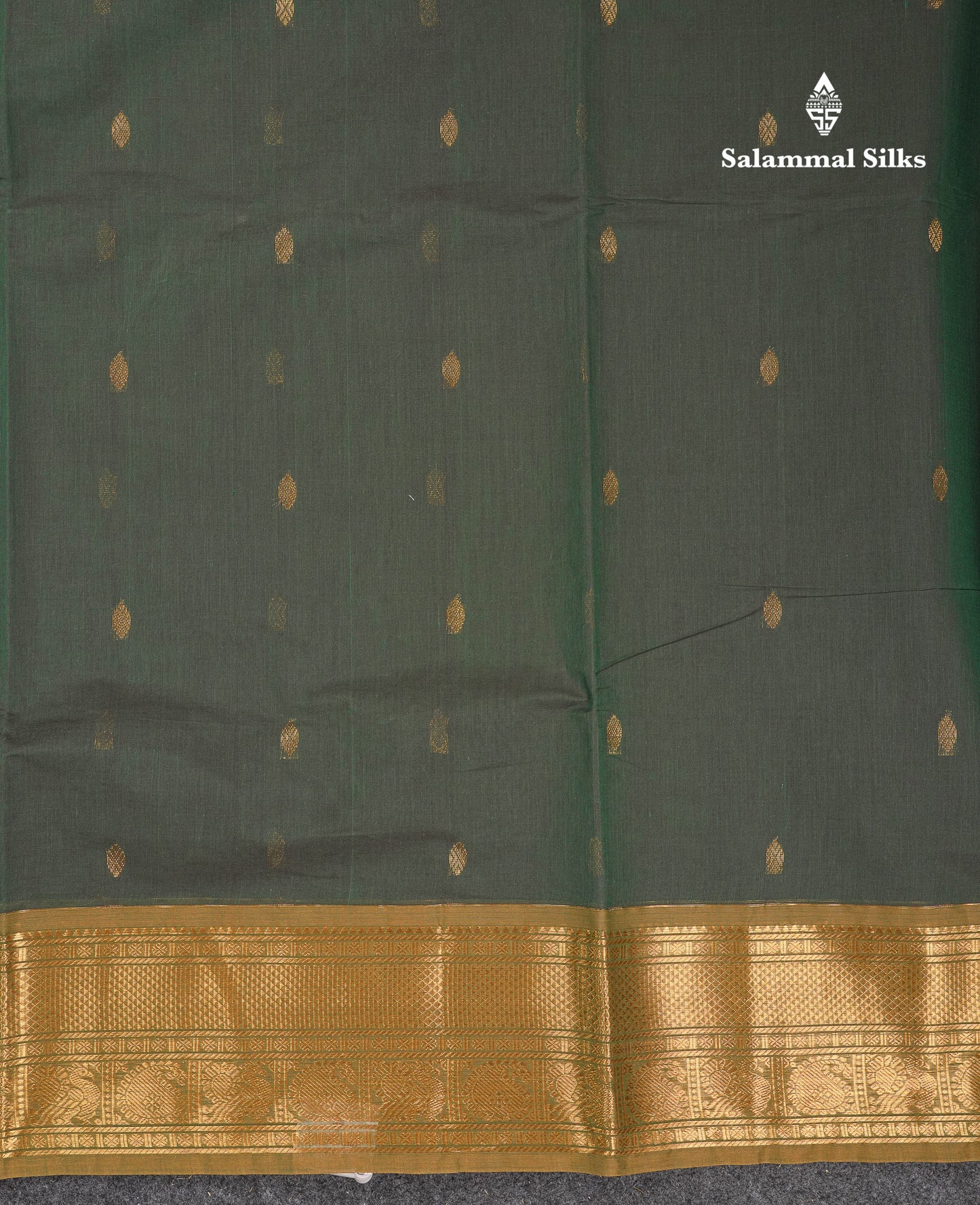 Beautiful Parrot Green Pure Cotton Saree With Contrast Pink Traditional Border