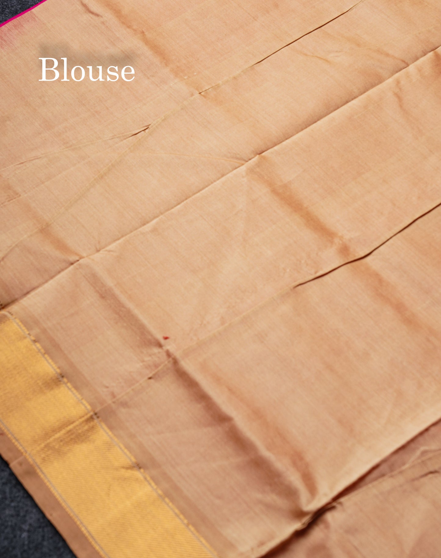Beautiful Dual Tone Pink Plain Semi Silk Cotton Saree With Contrast Sandal Blouse