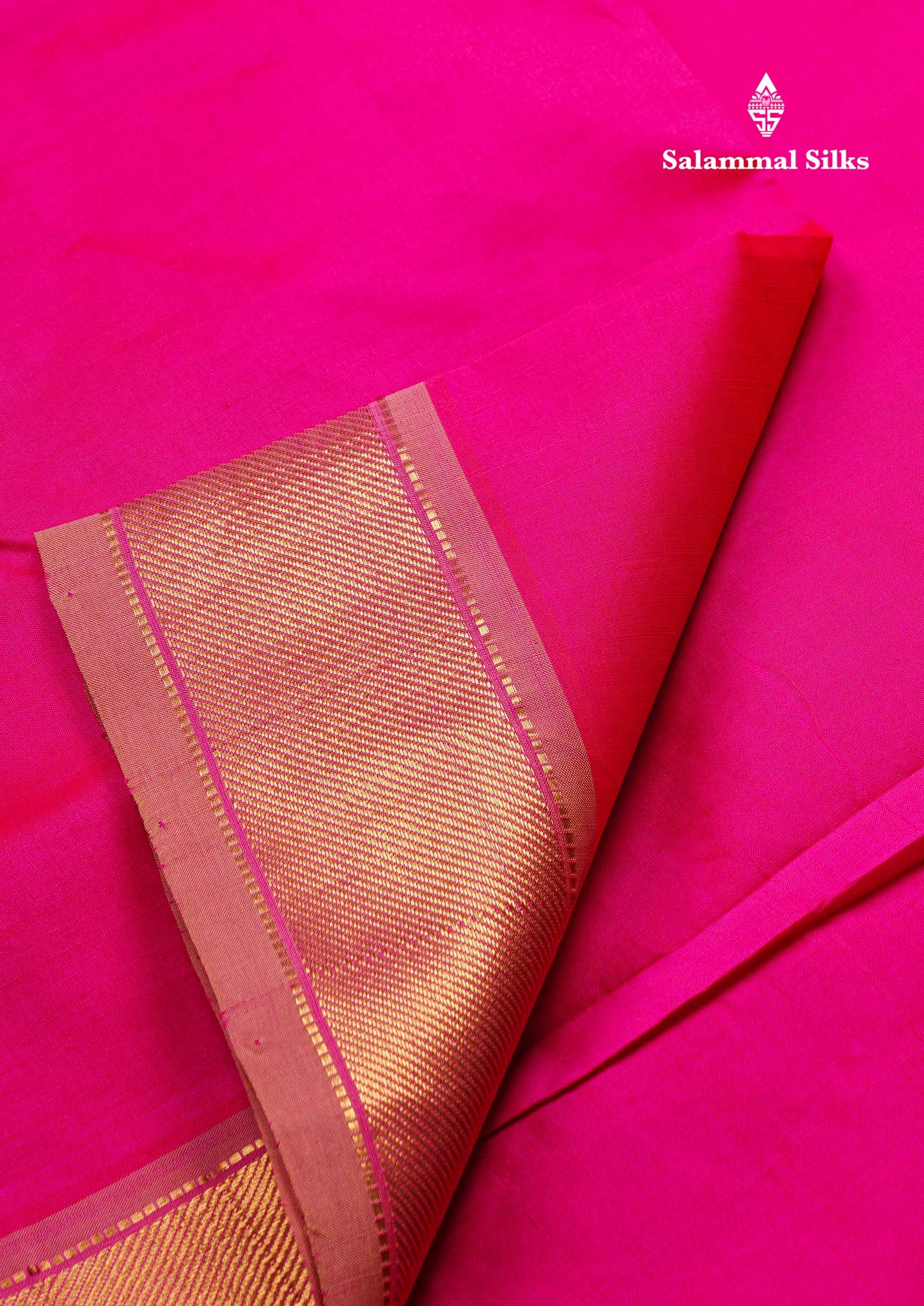 Beautiful Dual Tone Pink Plain Semi Silk Cotton Saree With Contrast Sandal Blouse