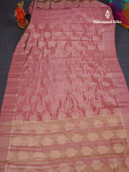 Beautiful Parrot Green Semi Tussar Saree With Fancy Border