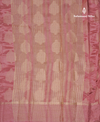 Beautiful Parrot Green Semi Tussar Saree With Fancy Border
