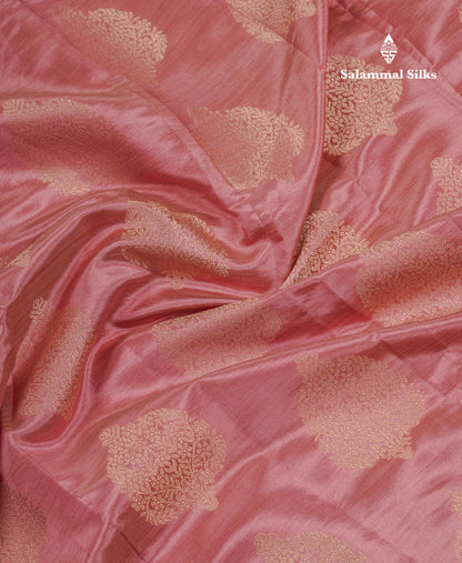Beautiful Parrot Green Semi Tussar Saree With Fancy Border