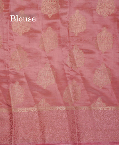 Beautiful Parrot Green Semi Tussar Saree With Fancy Border