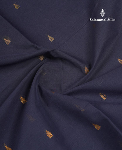Beautiful Orange Pure Cotton Saree With Contrast Parrot Green Traditional Border