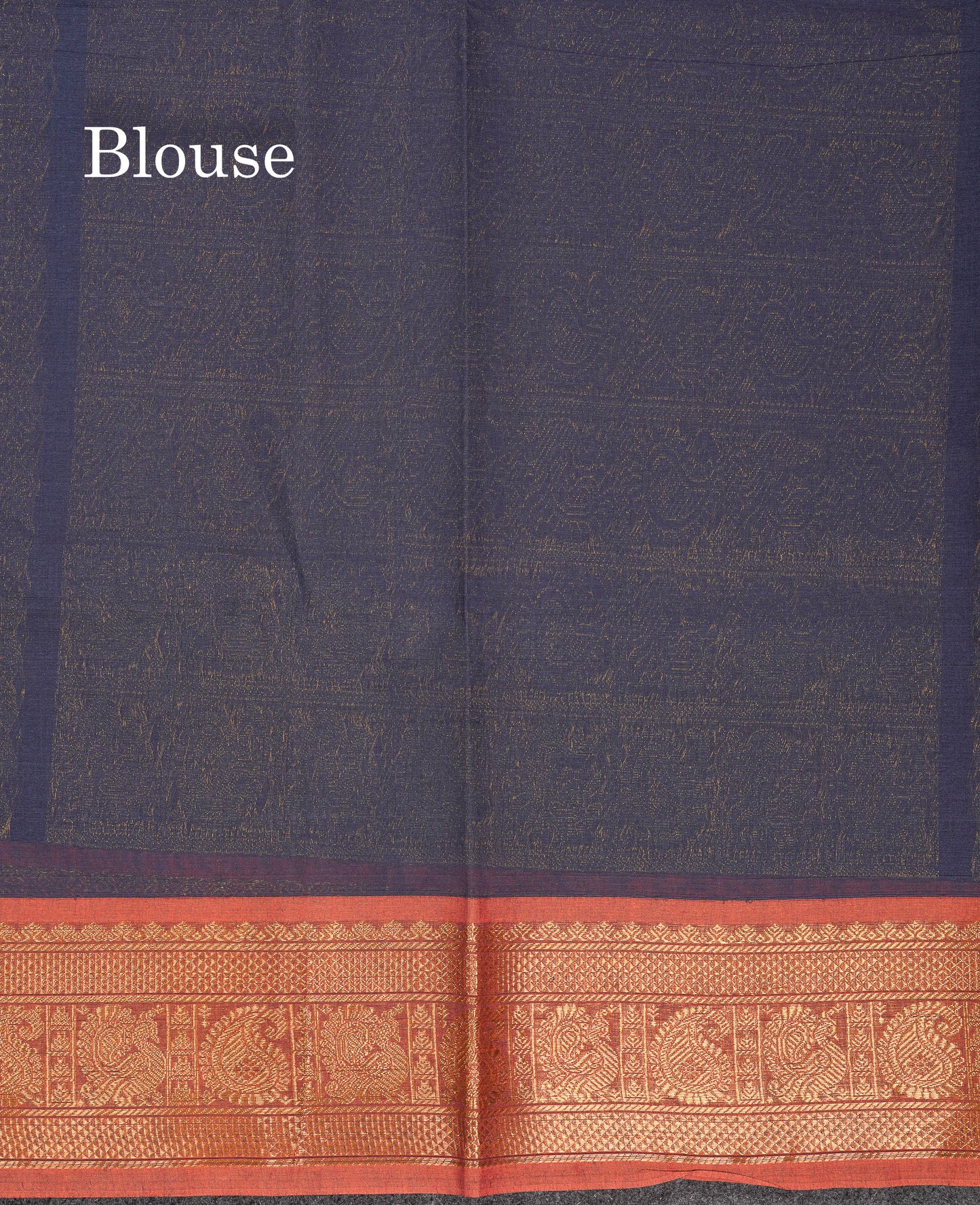 Beautiful Orange Pure Cotton Saree With Contrast Parrot Green Traditional Border