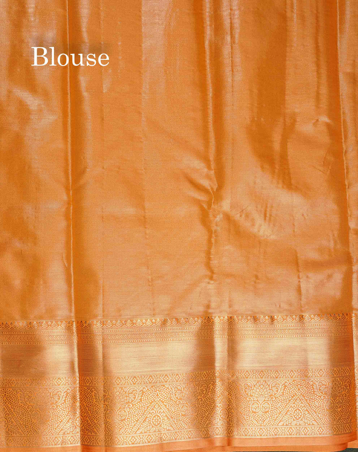 Tissue Bridal Semi Silk Saree - Pink Colour Body With Contrast Orange Border