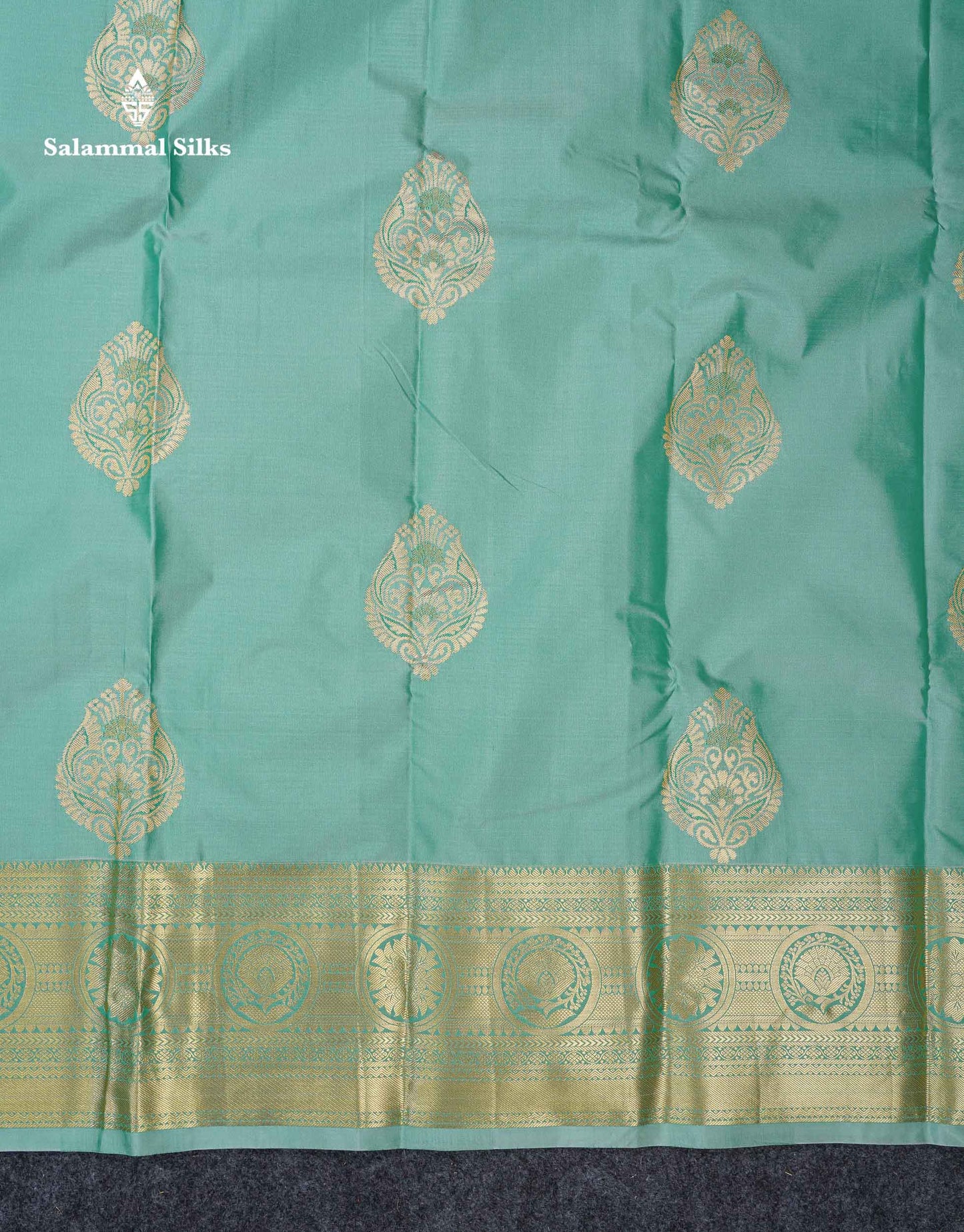Beautiful Light Rexona Semi Silk Saree With Traditional Evening Morning Border