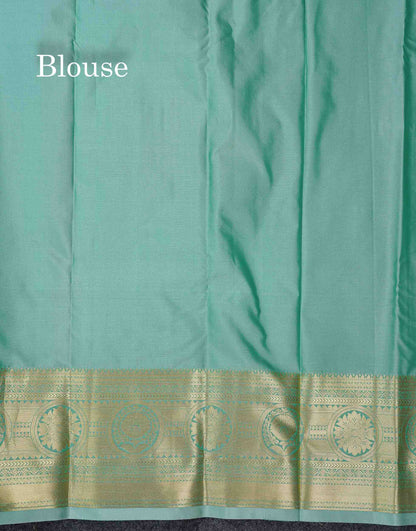 Beautiful Light Rexona Semi Silk Saree With Traditional Evening Morning Border