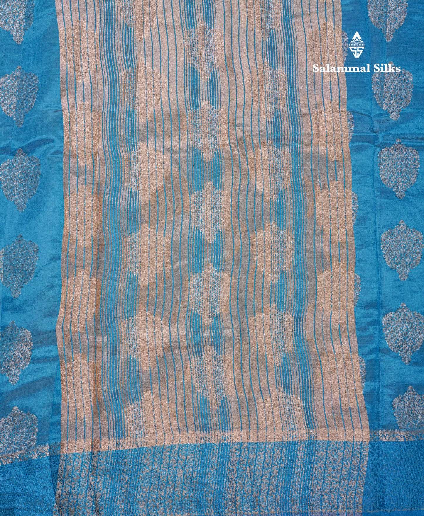 Beautiful Parrot Green Semi Tussar Saree With Fancy Border