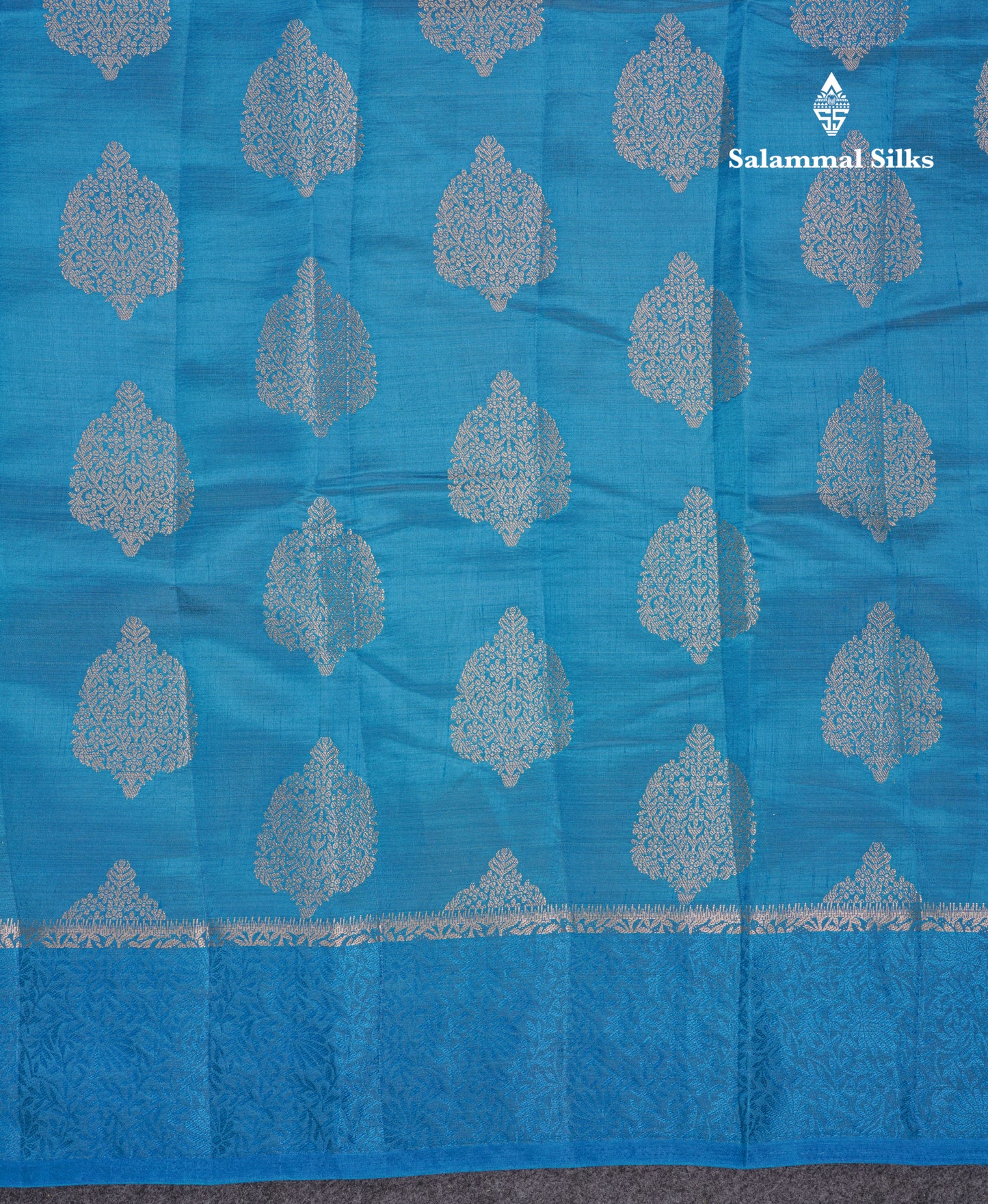 Beautiful Parrot Green Semi Tussar Saree With Fancy Border