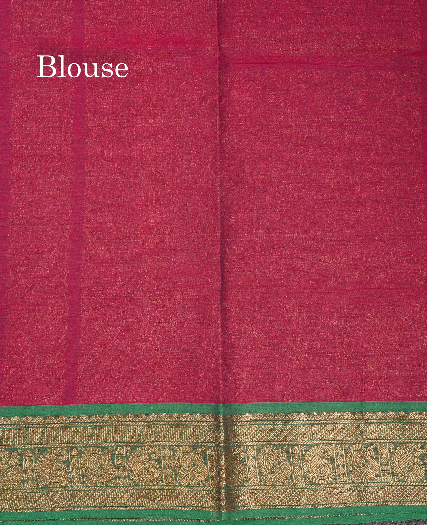 Beautiful Orange Pure Cotton Saree With Contrast Parrot Green Traditional Border