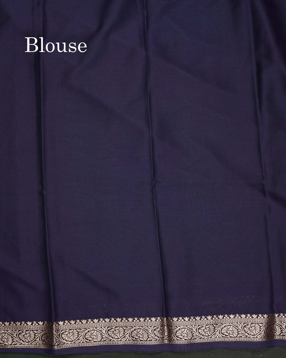 Semi Mysore Silk Saree - Pinkish Peach  Colour Body Plain With Contrast Navy Blue Small Border