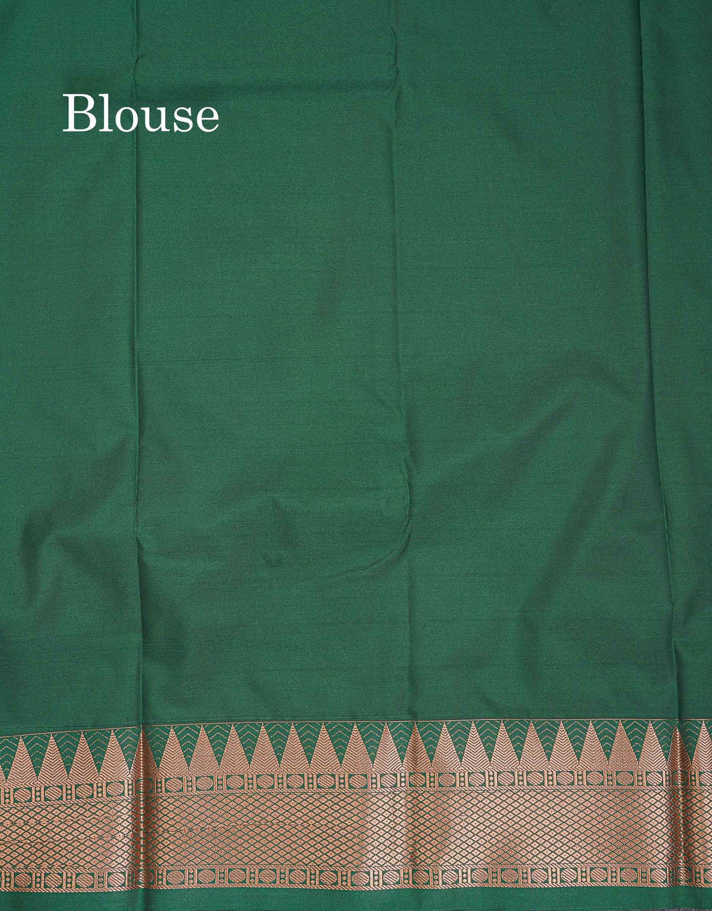 Semi Silk Saree - Anandha Blue Colour Body Plain With Contrast Maroon Traditional Temple Border