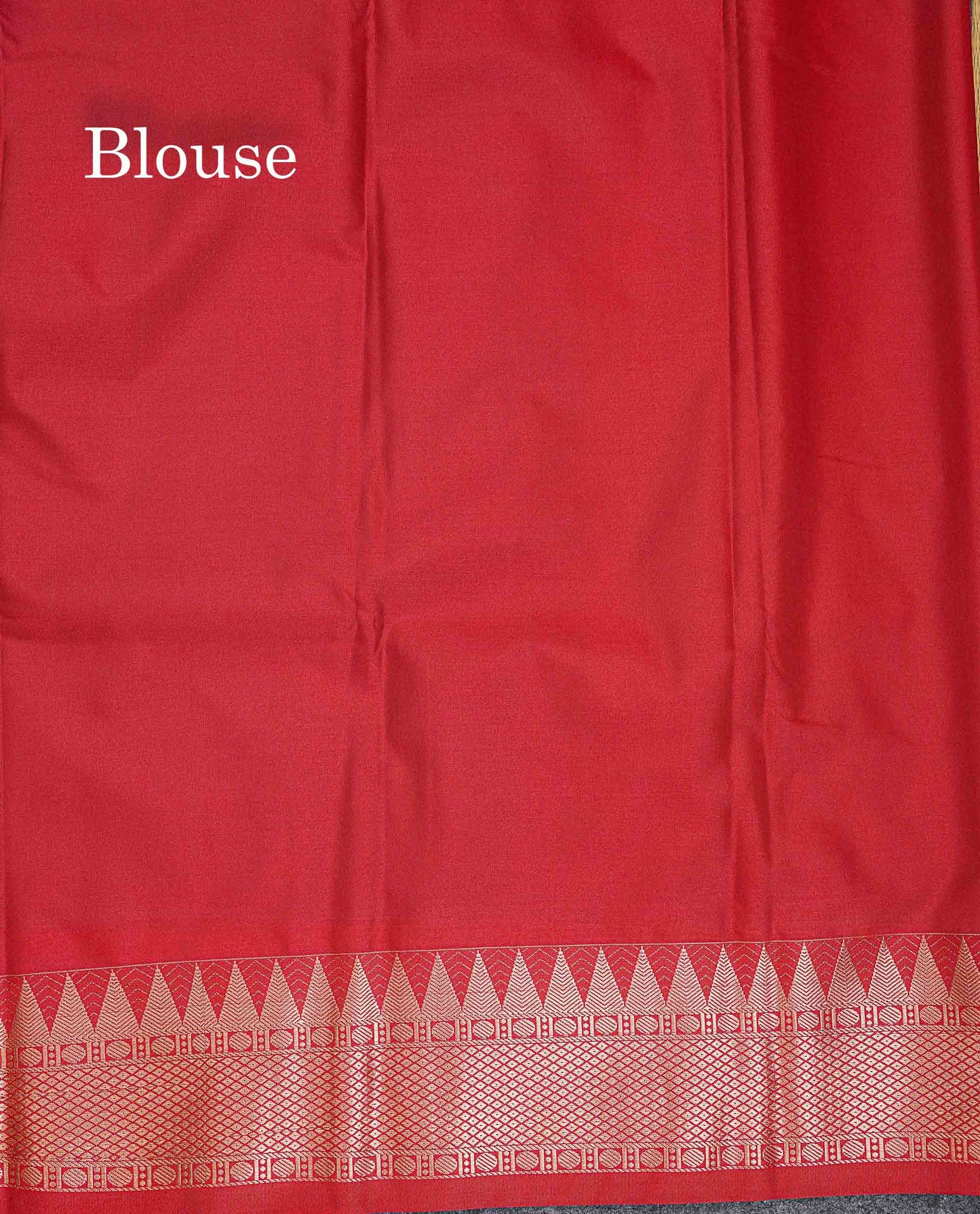 Semi Silk Saree - Anandha Blue Colour Body Plain With Contrast Maroon Traditional Temple Border