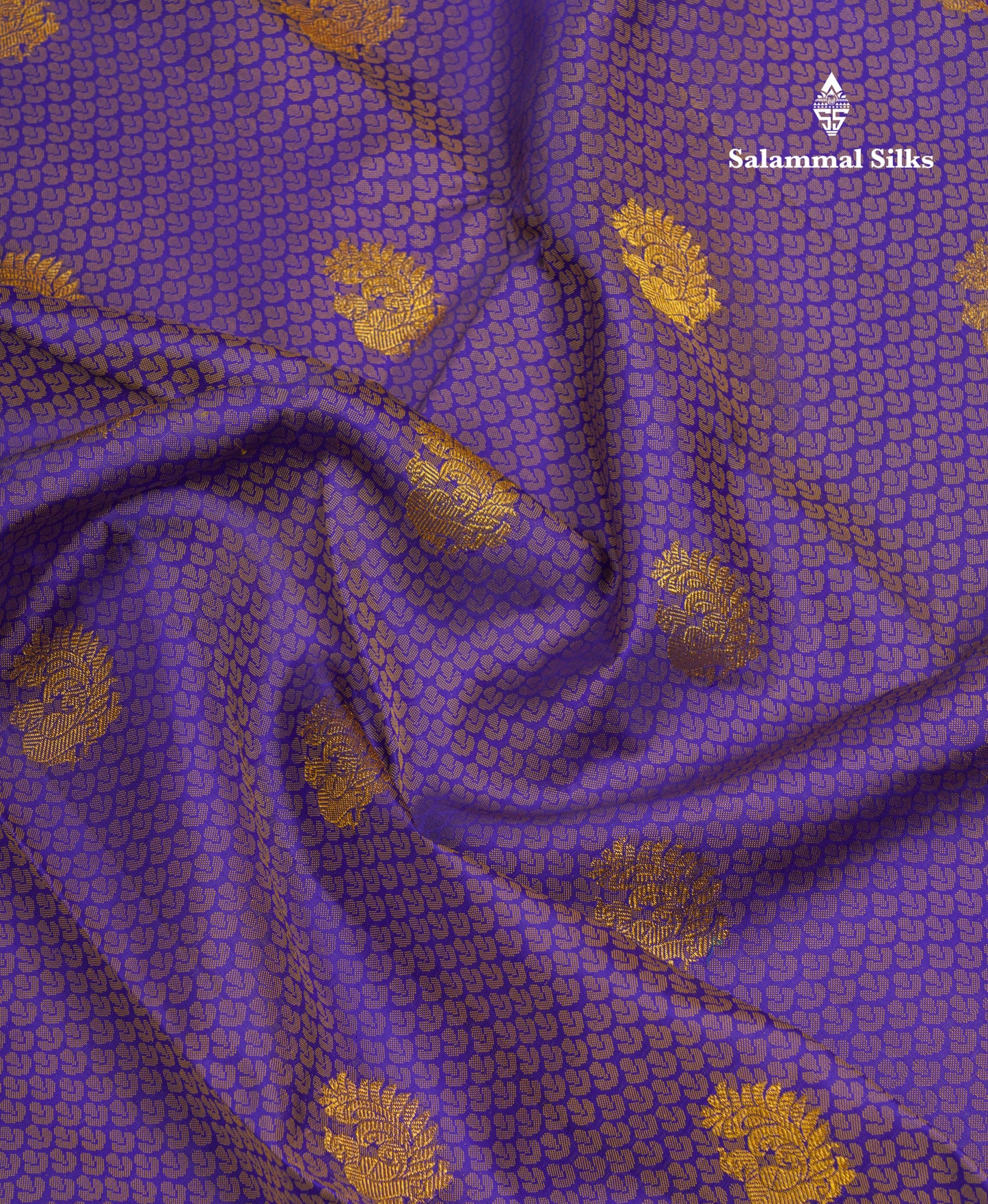 Beautiful Violet Pure Kanjivaram Silk Jacquard Saree With Contrast Pink Traditional Border