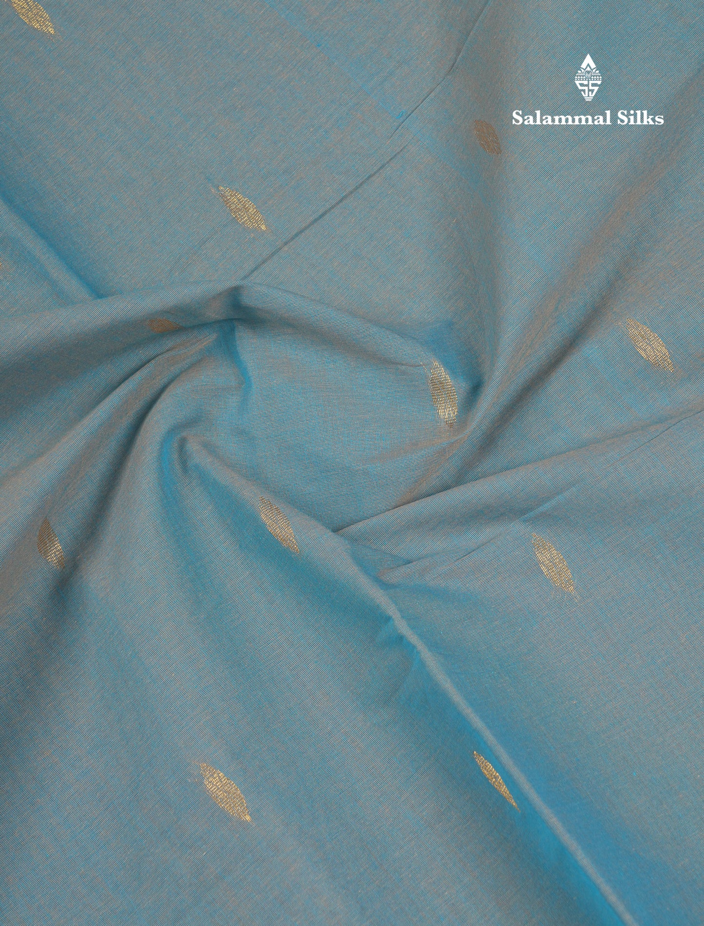 Beautiful Light Elaichi Green Pure Cotton Saree With Traditional Temple Border