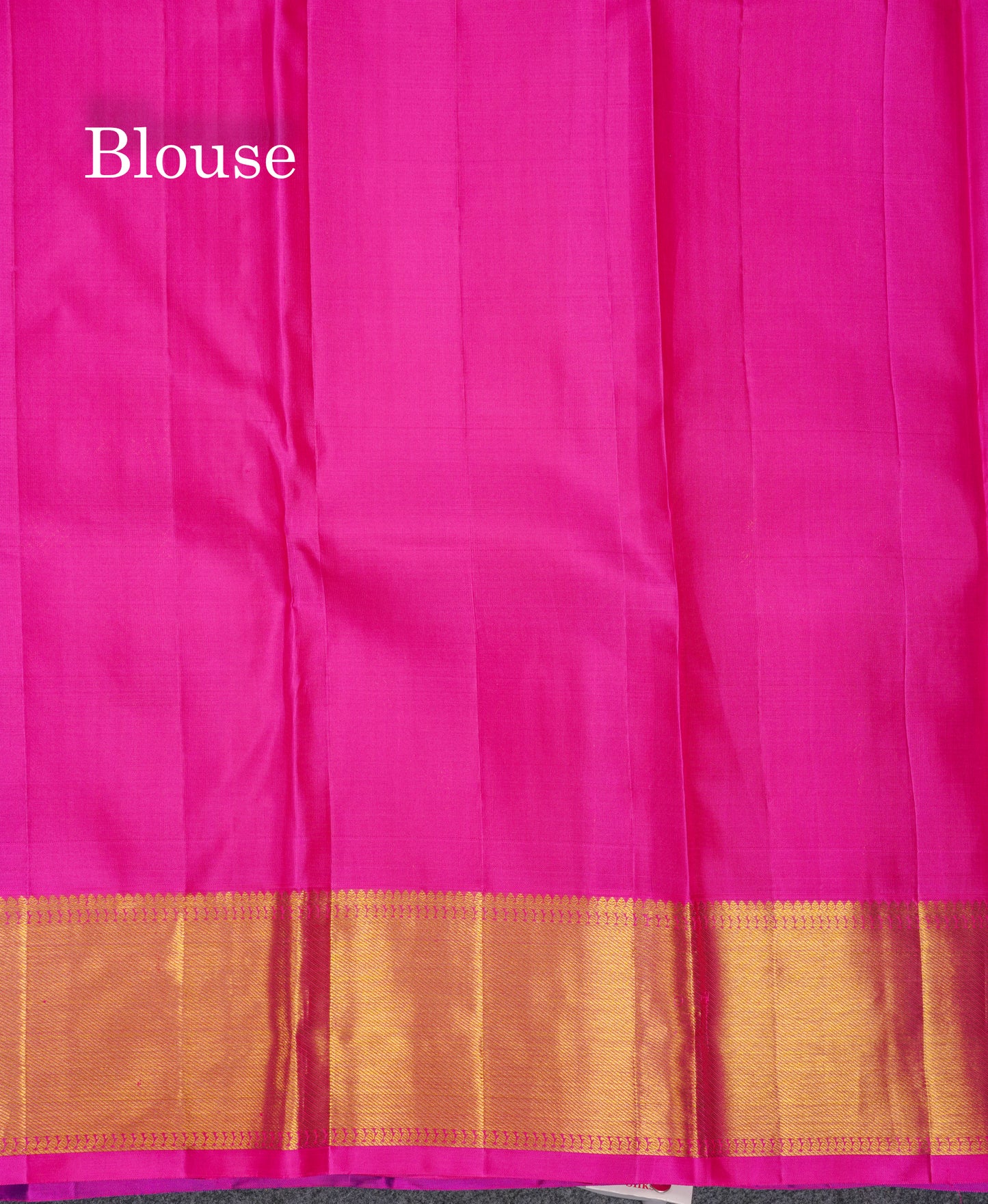 Beautiful Violet Pure Kanjivaram Silk Jacquard Saree With Contrast Pink Traditional Border