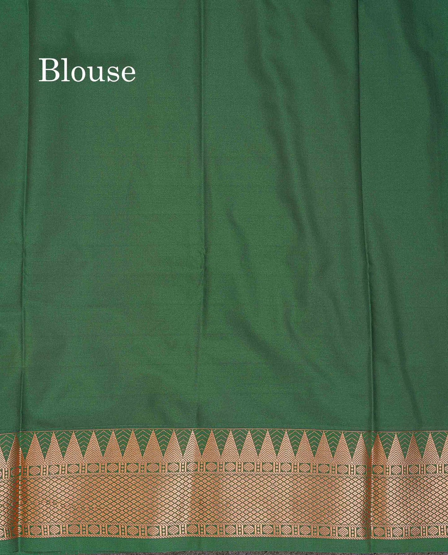 Semi Silk Saree - Anandha Blue Colour Body Plain With Contrast Maroon Traditional Temple Border
