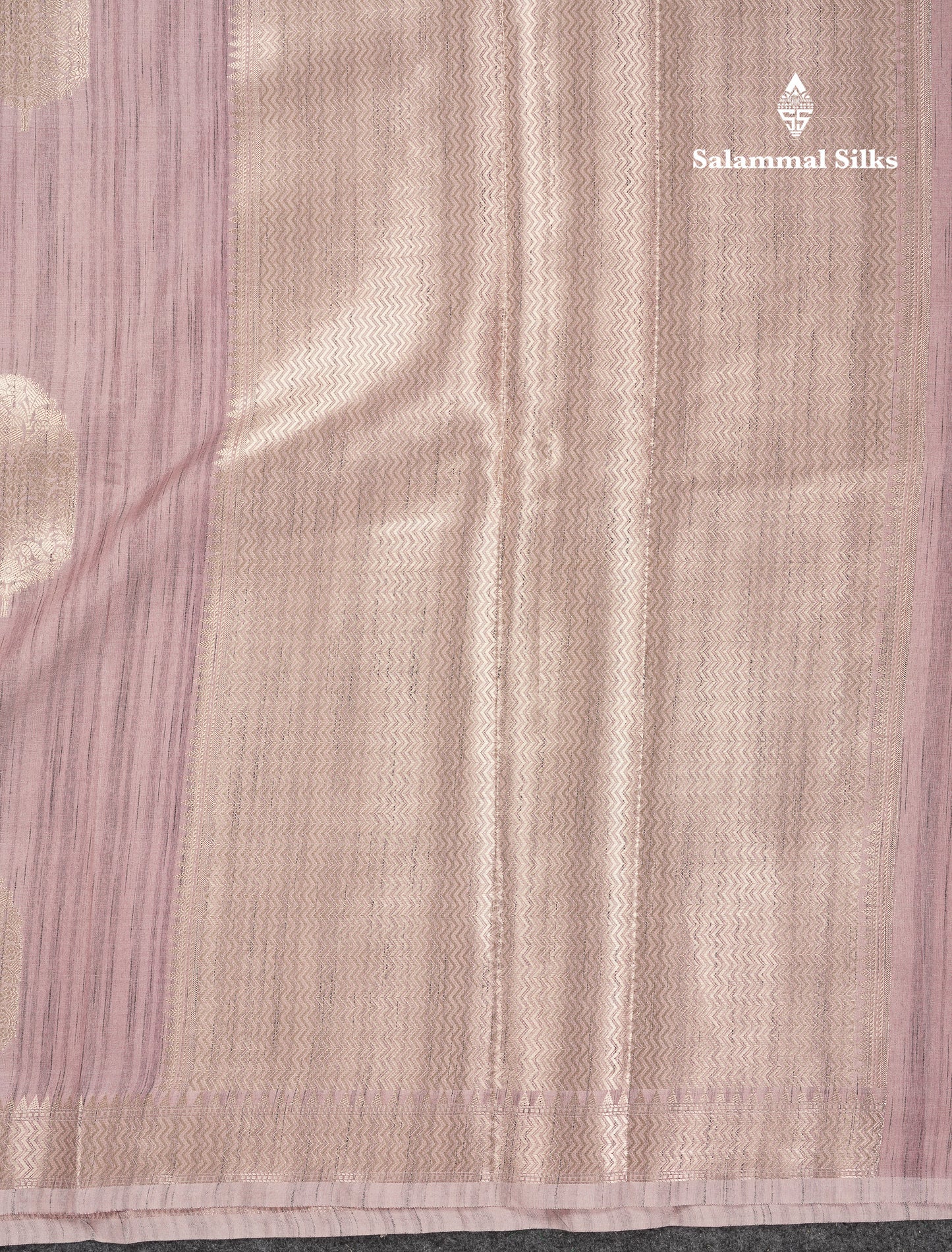 Beautiful Light Violet Jute Mix Saree With Small Fancy Border