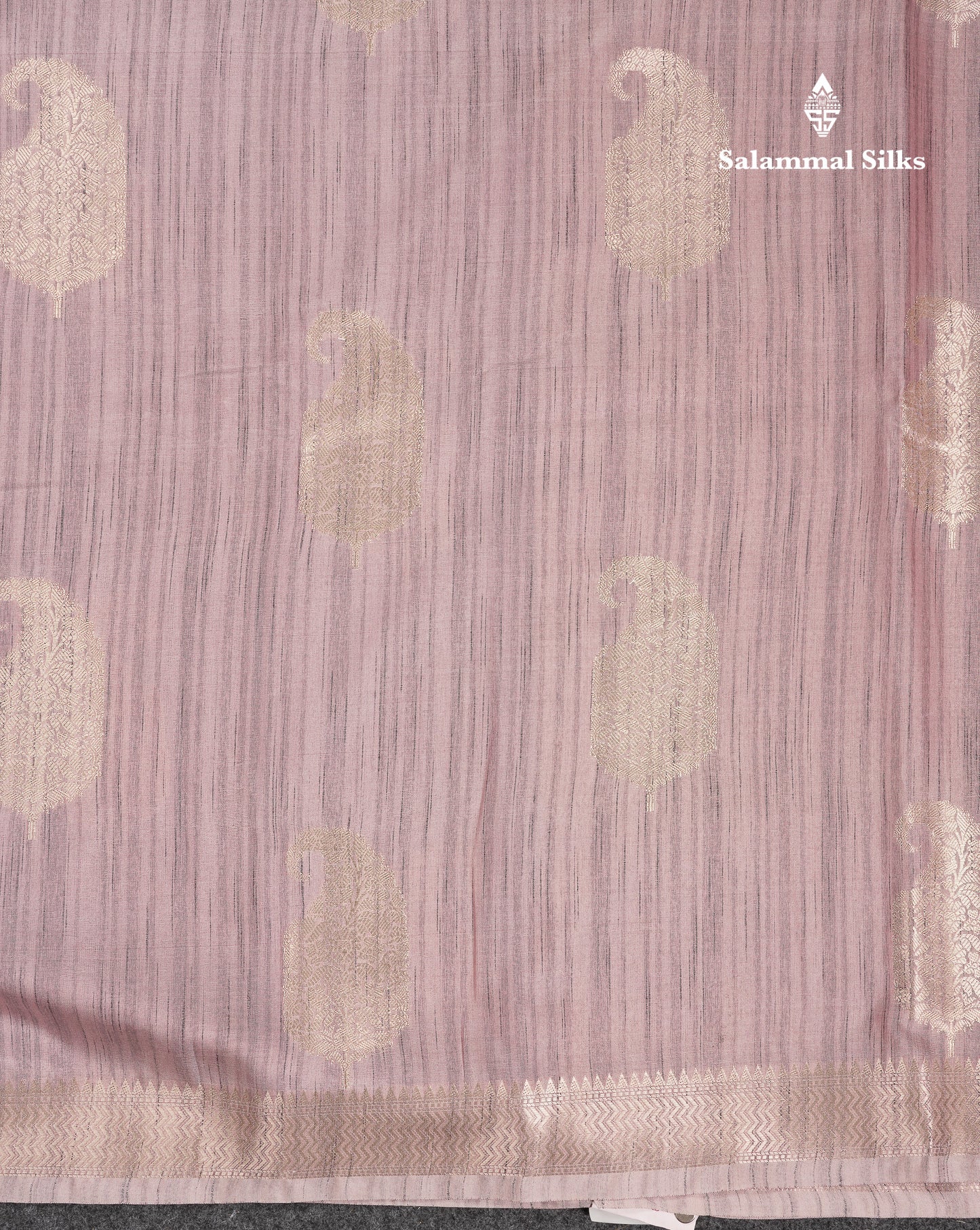 Beautiful Light Violet Jute Mix Saree With Small Fancy Border