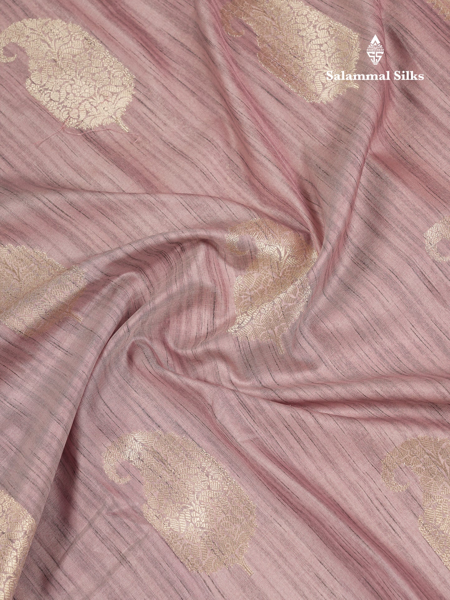 Beautiful Light Violet Jute Mix Saree With Small Fancy Border