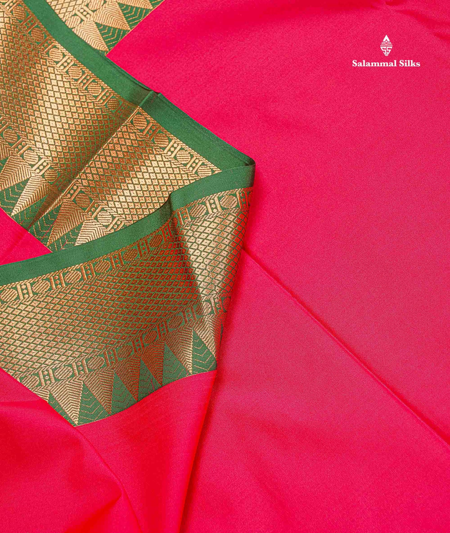 Semi Silk Saree - Anandha Blue Colour Body Plain With Contrast Maroon Traditional Temple Border