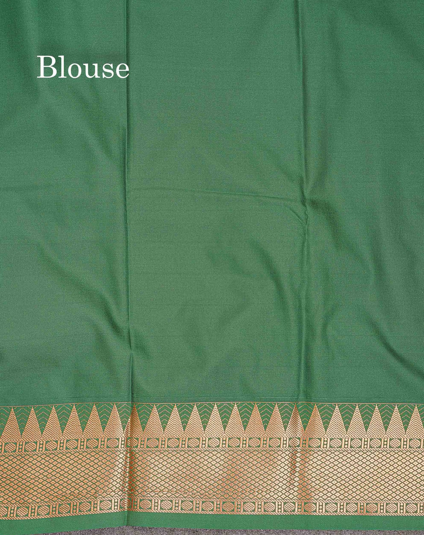 Semi Silk Saree - Anandha Blue Colour Body Plain With Contrast Maroon Traditional Temple Border