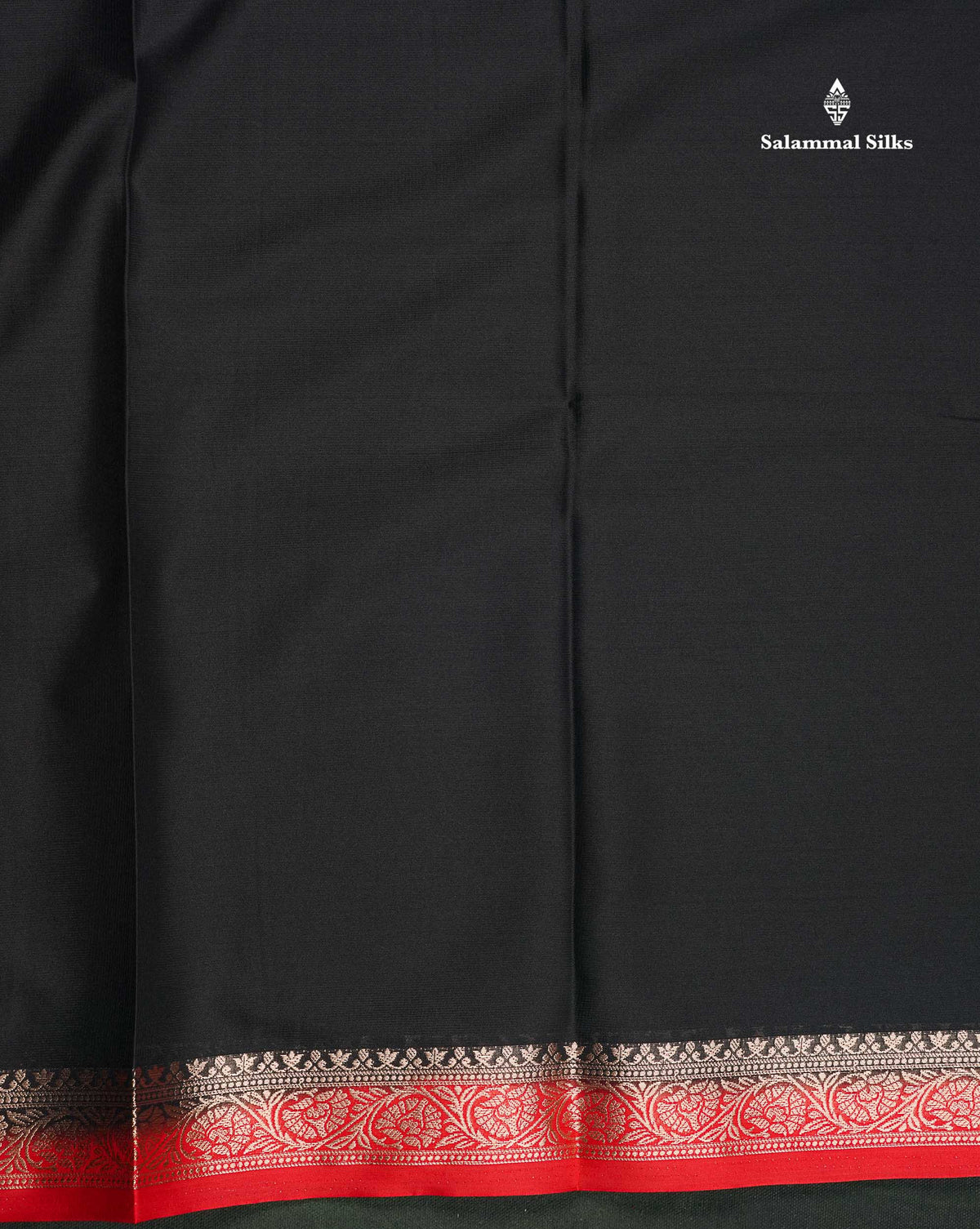 Semi Mysore Silk Saree - Pinkish Peach  Colour Body Plain With Contrast Navy Blue Small Border