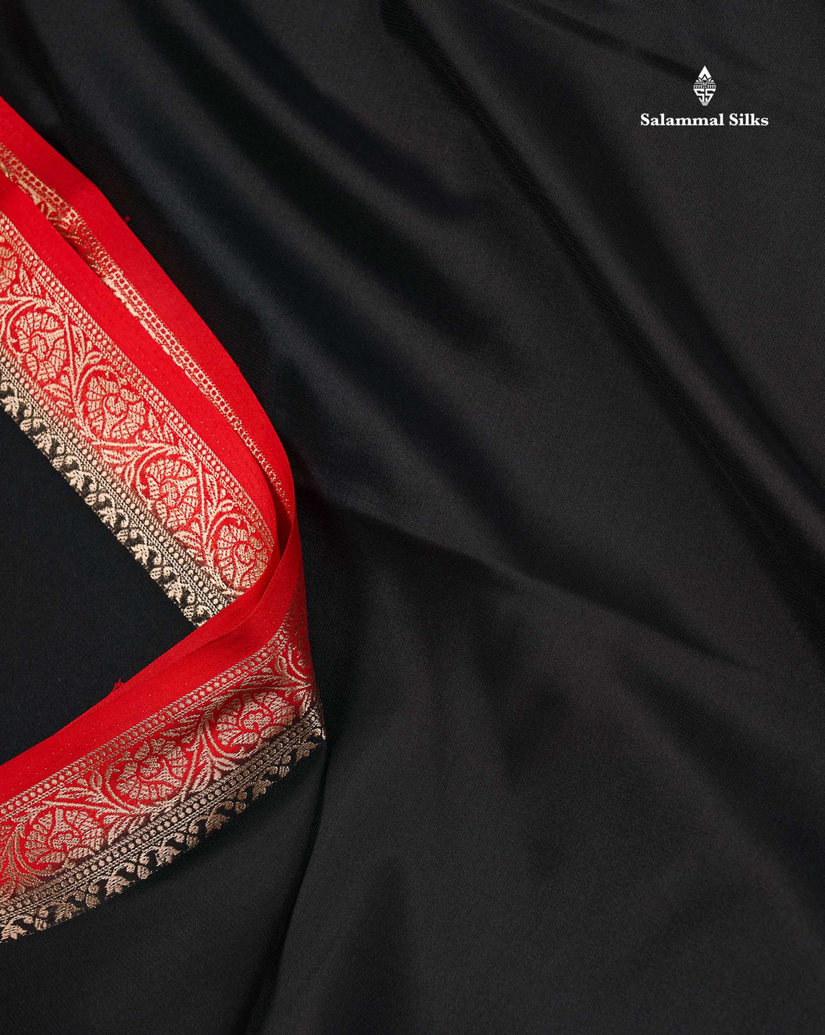 Semi Mysore Silk Saree - Pinkish Peach  Colour Body Plain With Contrast Navy Blue Small Border