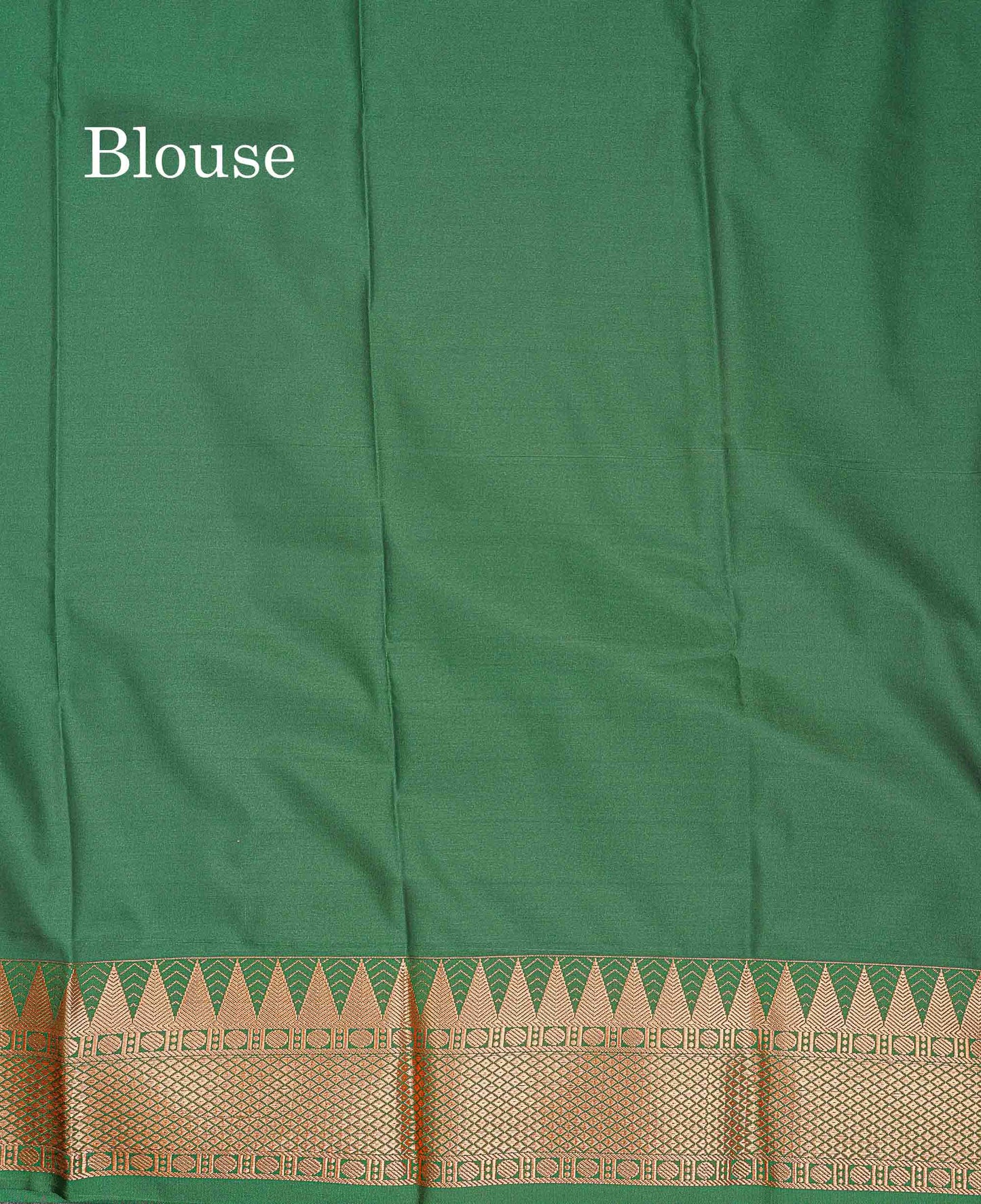Semi Silk Saree - Anandha Blue Colour Body Plain With Contrast Maroon Traditional Temple Border