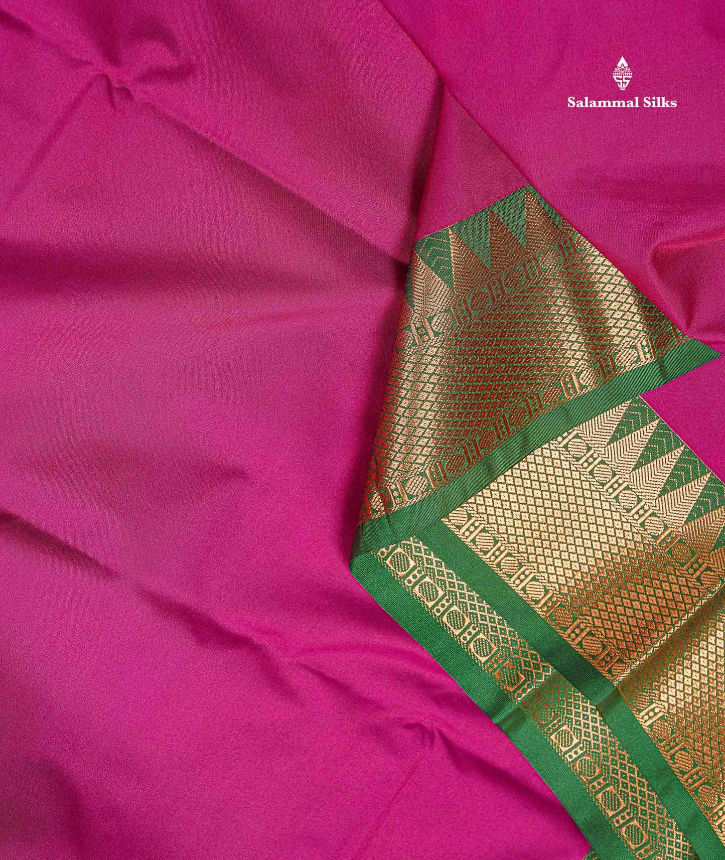 Semi Silk Saree - Anandha Blue Colour Body Plain With Contrast Maroon Traditional Temple Border