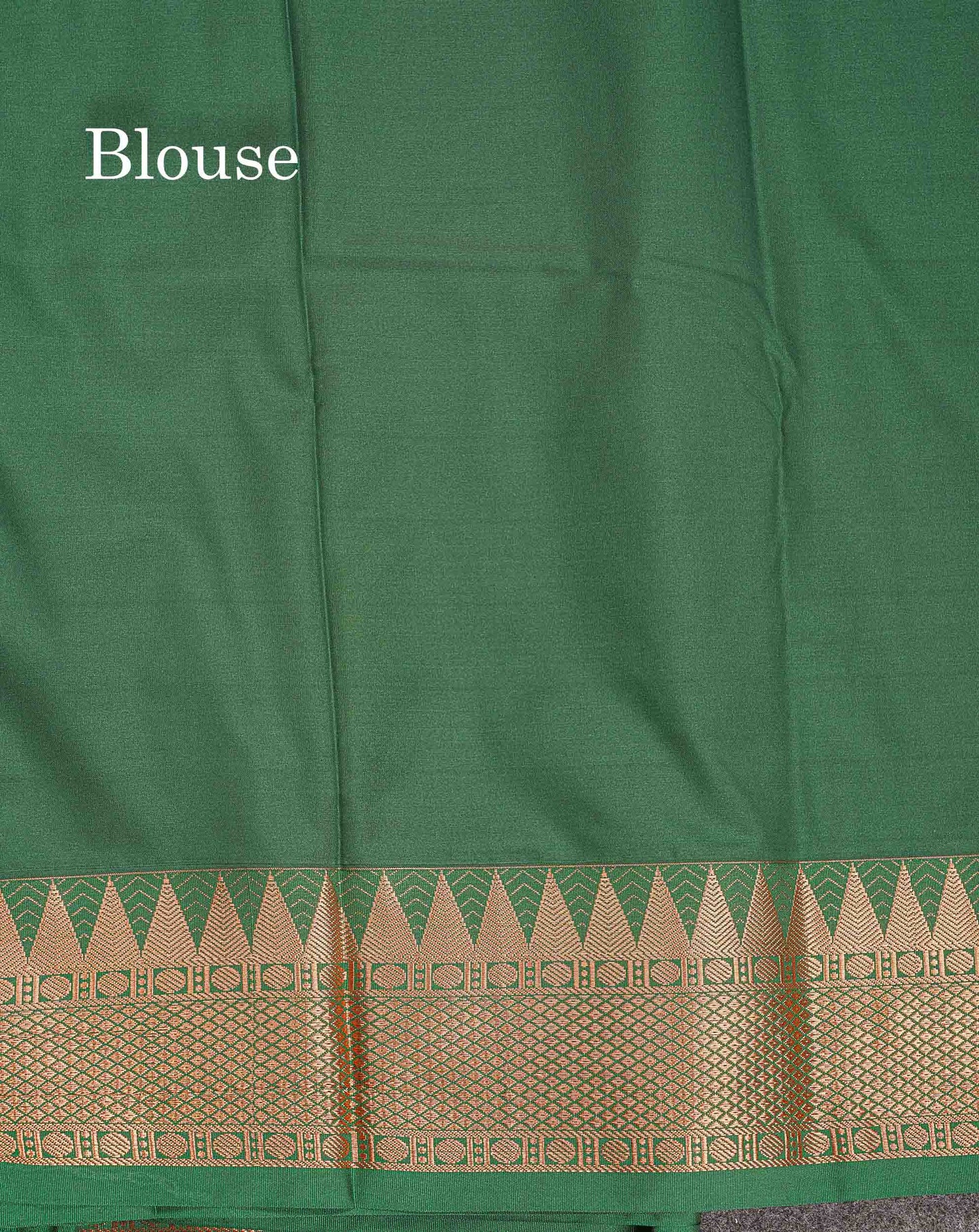 Semi Silk Saree - Anandha Blue Colour Body Plain With Contrast Maroon Traditional Temple Border