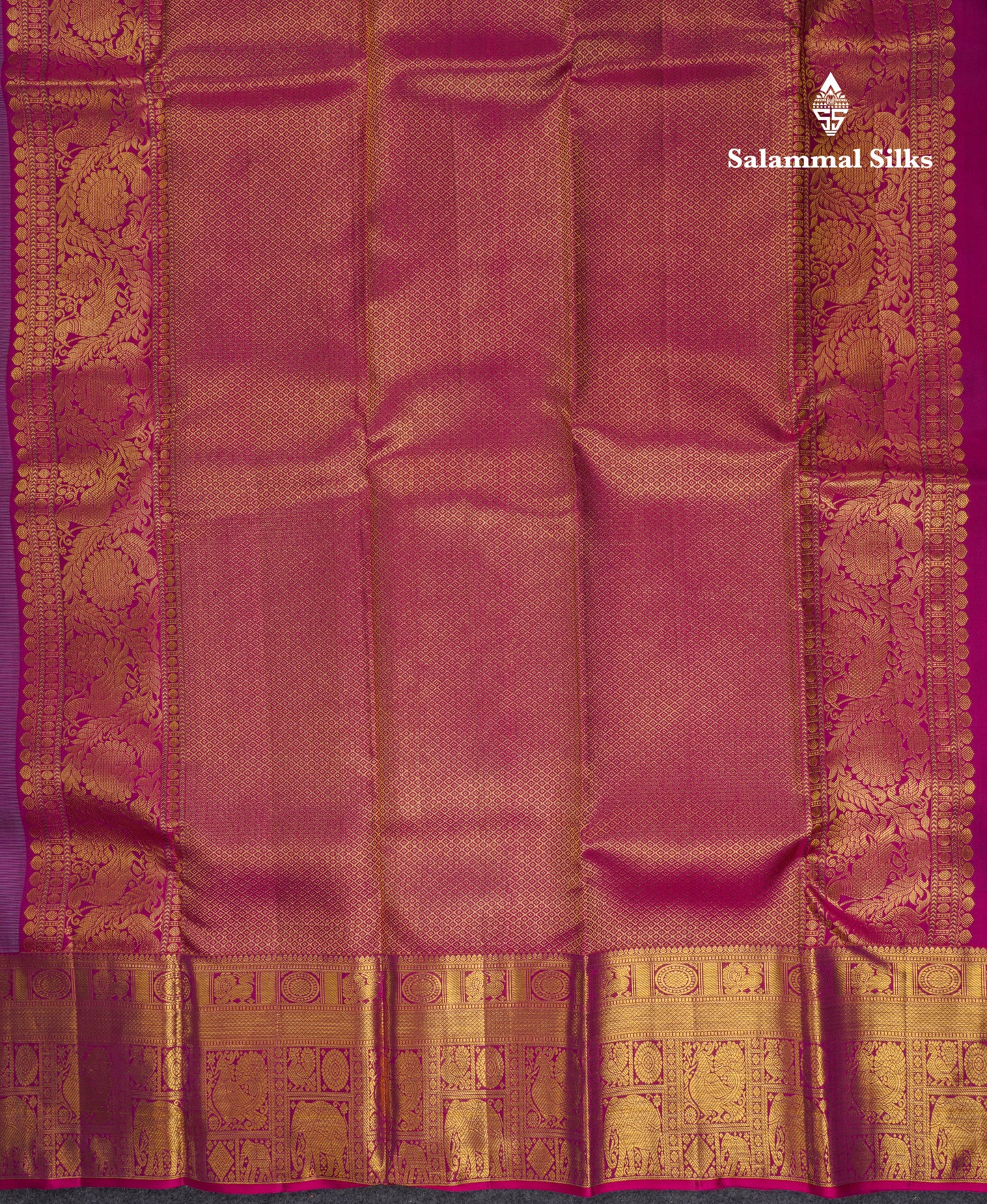 Beautiful Sea Blue Pure Kanjivaram Silk Saree With Contrast Magenta Traditional Evening Morning Border