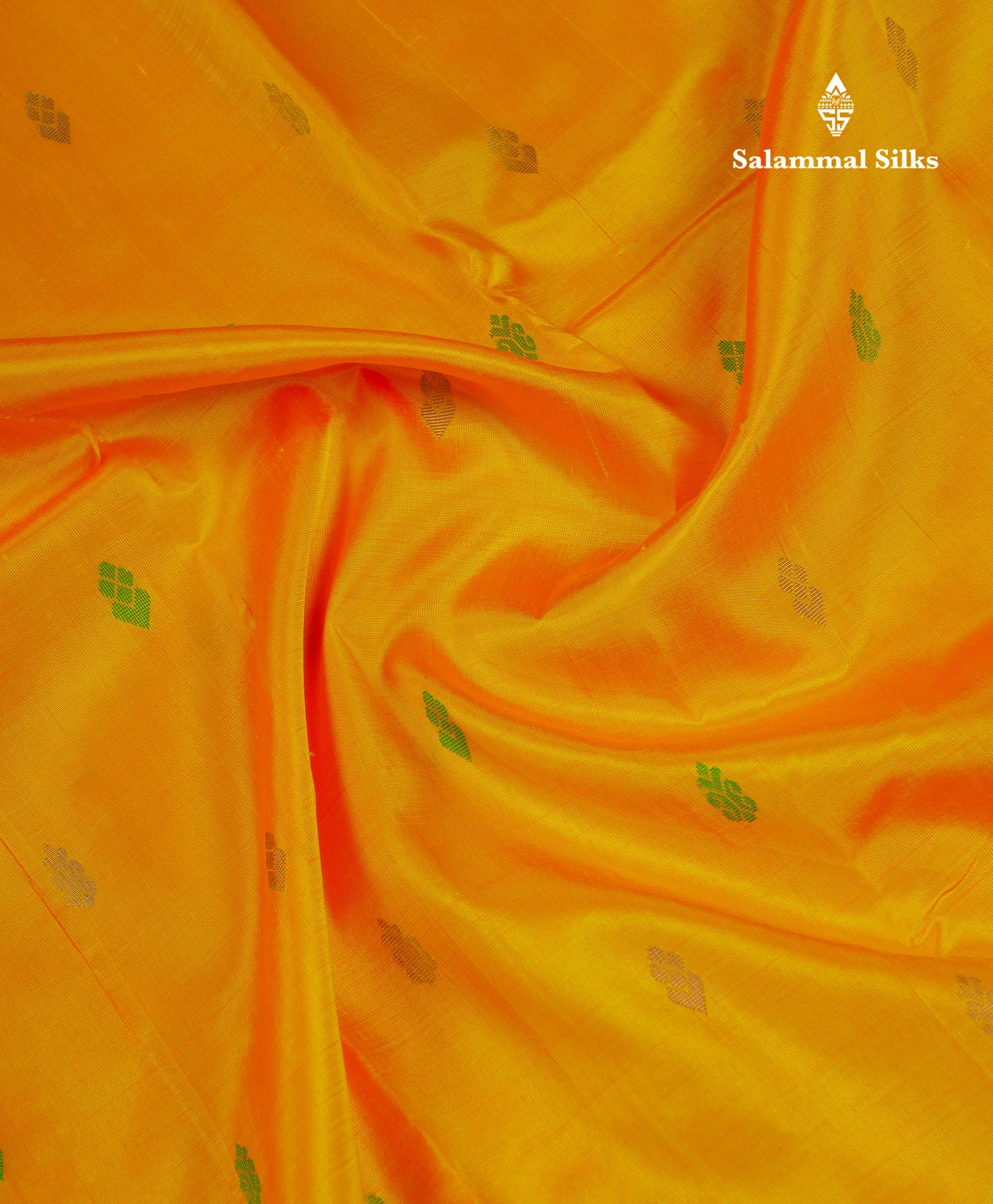 Beautiful Mango Yellow Pure Kanjivaram Silk Saree With Contrast Parrot Green One Side Traditional Border