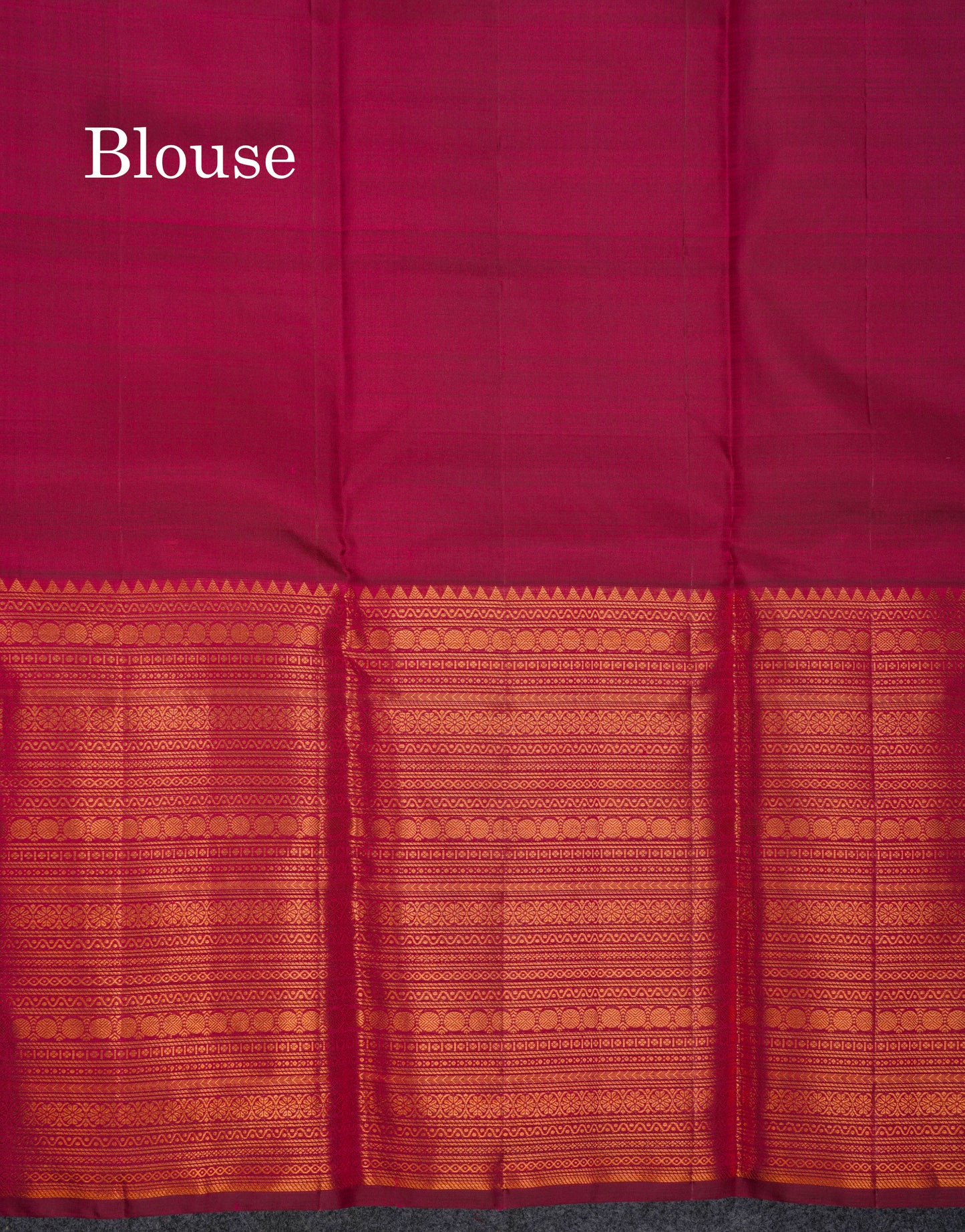 Beautiful Dual Tone Magenta Pure Kanjivaram Silk Saree With Traditional Evening Morning Border