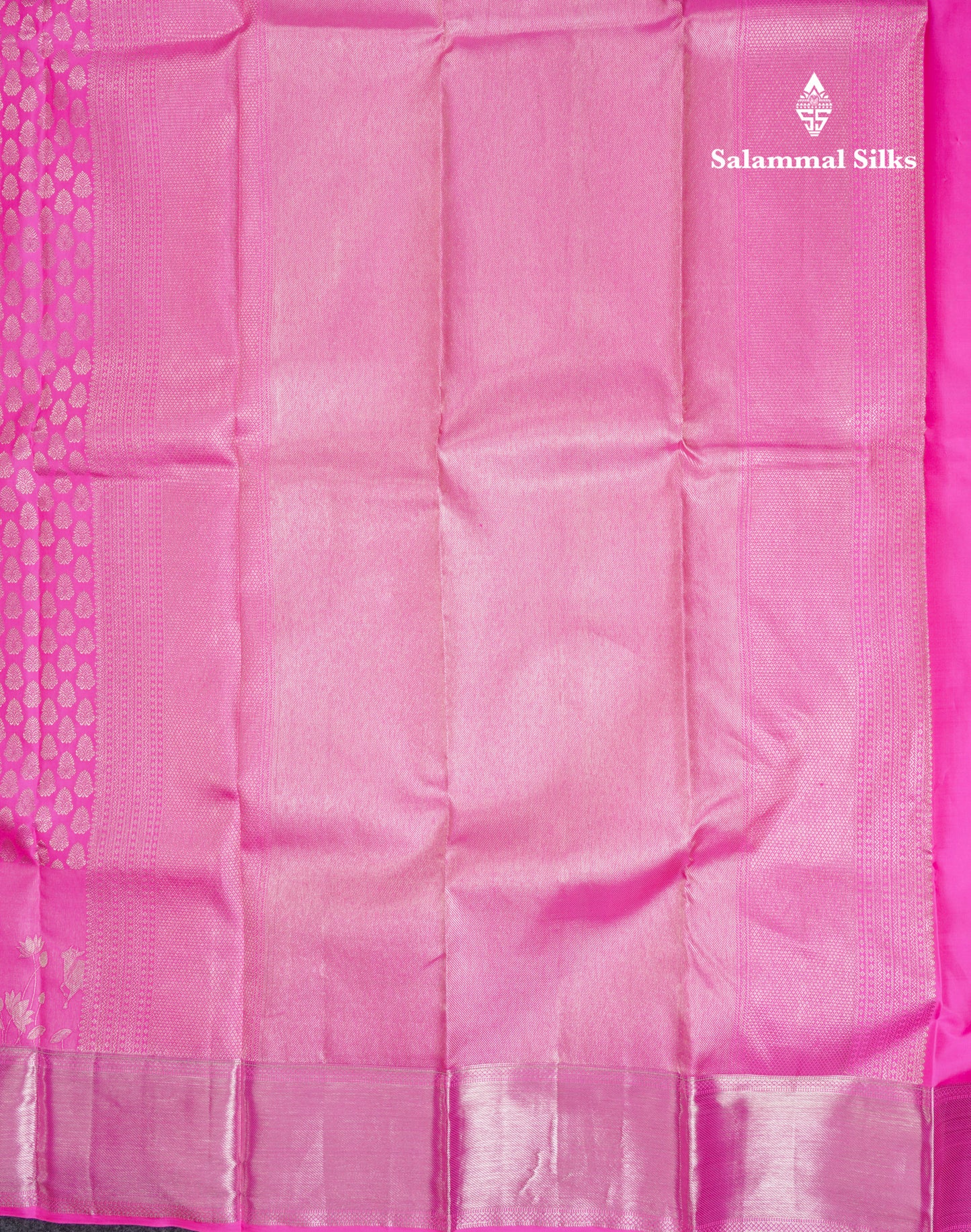 Beautiful Light Pink Pure Kanjivaram Silk Saree With Traditional Komatha Design Border