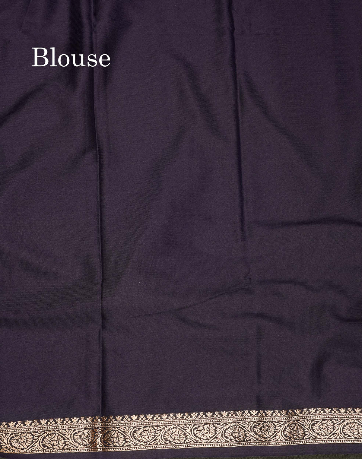 Semi Mysore Silk Saree - Pinkish Peach  Colour Body Plain With Contrast Navy Blue Small Border