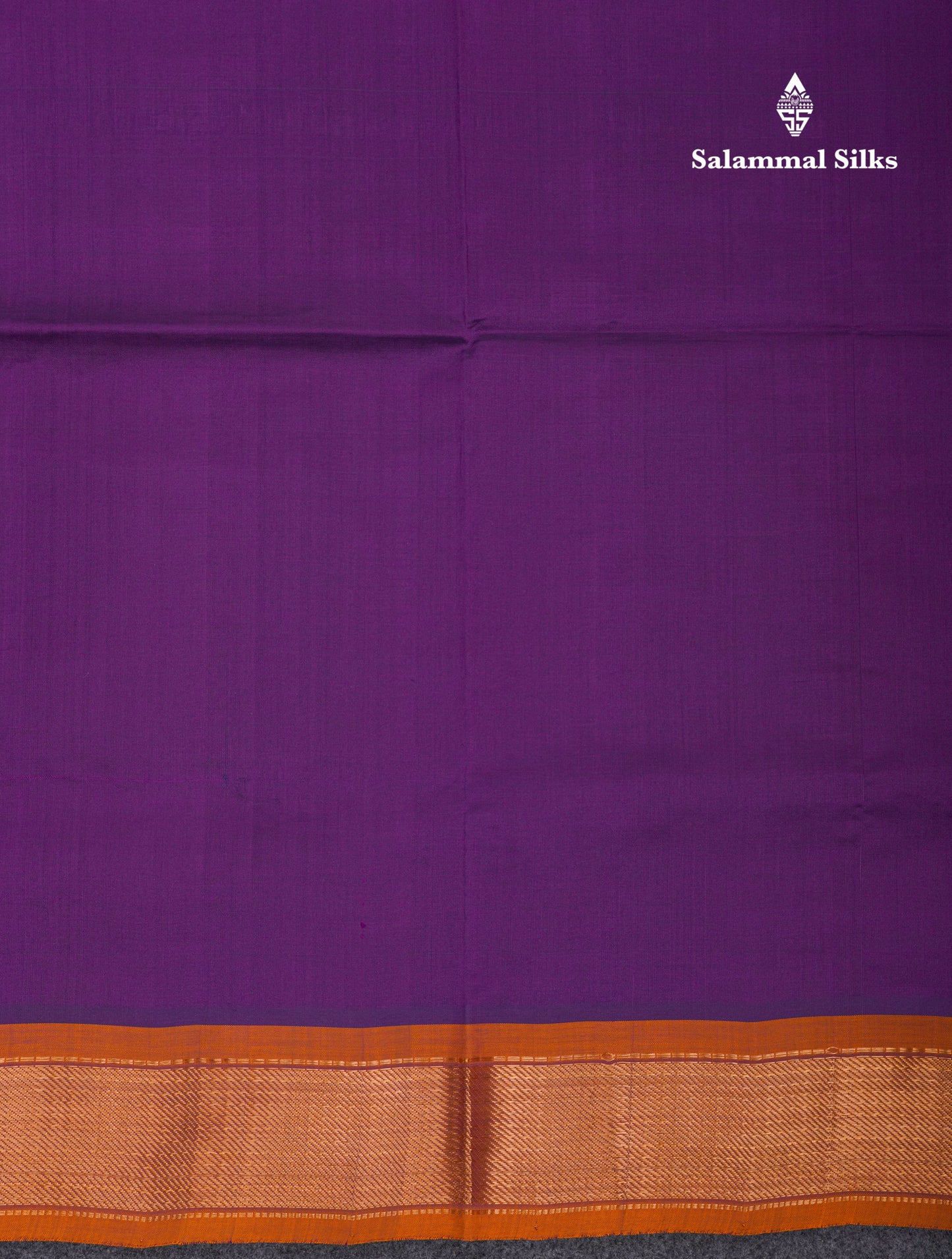 Beautiful Dark Purple Plain Semi Silk Cotton Saree With Contrast Mustard Yellow Blouse