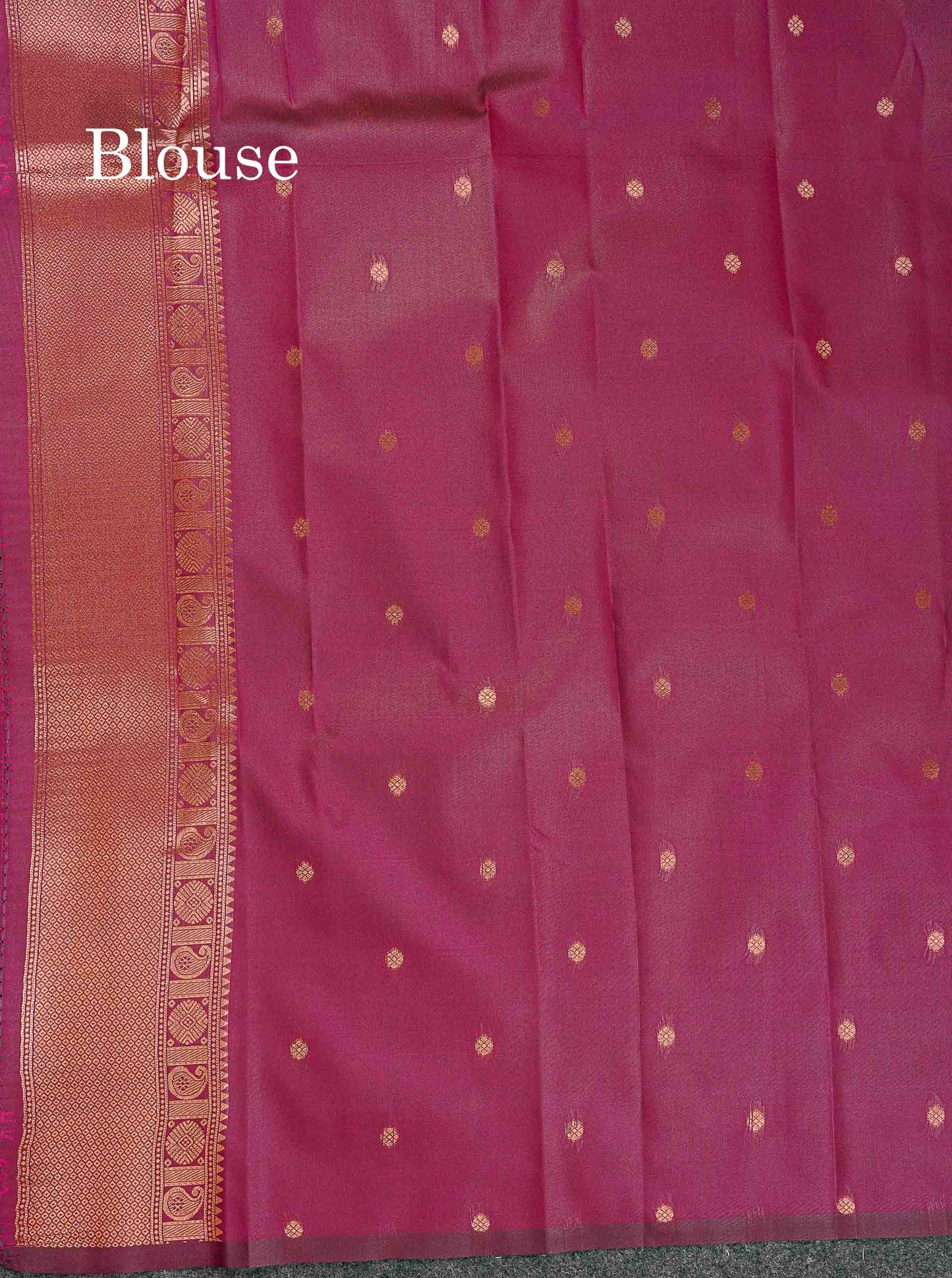 Semi Silk Saree - Parrot Green Colour Body With Contrast Teal Green Blouse