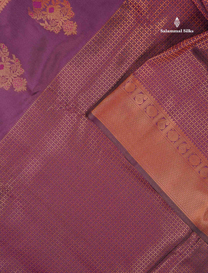 Semi Silk Saree - Parrot Green Colour Body With Contrast Teal Green Blouse