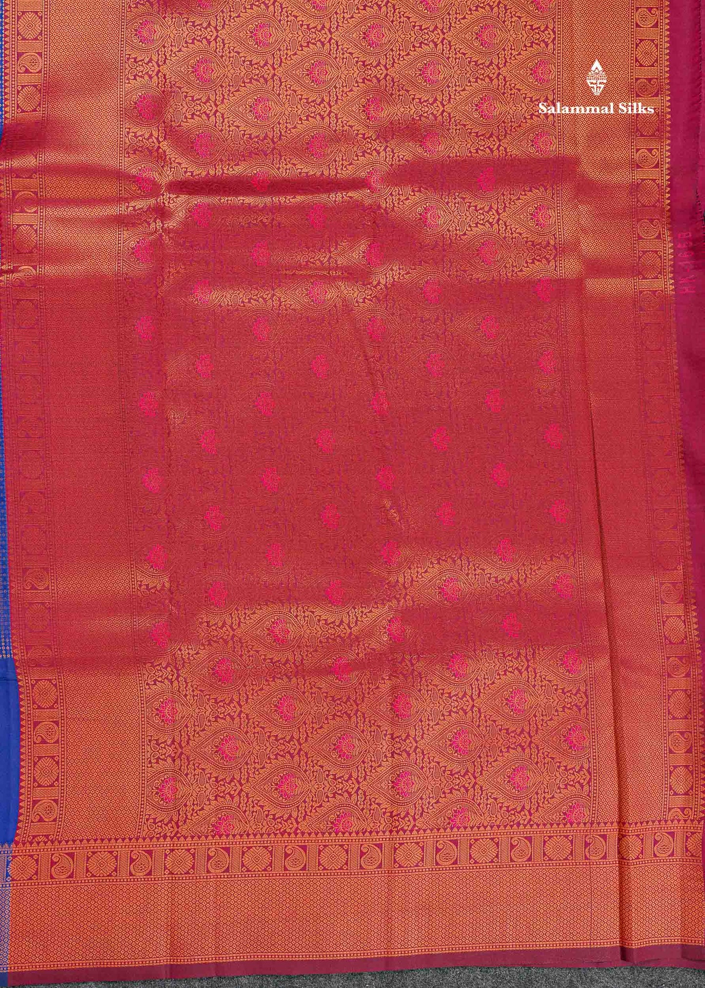 Semi Silk Saree - Parrot Green Colour Body With Contrast Teal Green Blouse