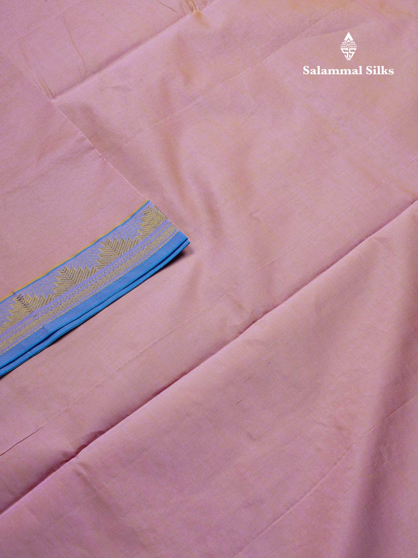 Beautiful Dual Tone Brown Plain Semi Silk Cotton Saree With Contrast Pink Blouse