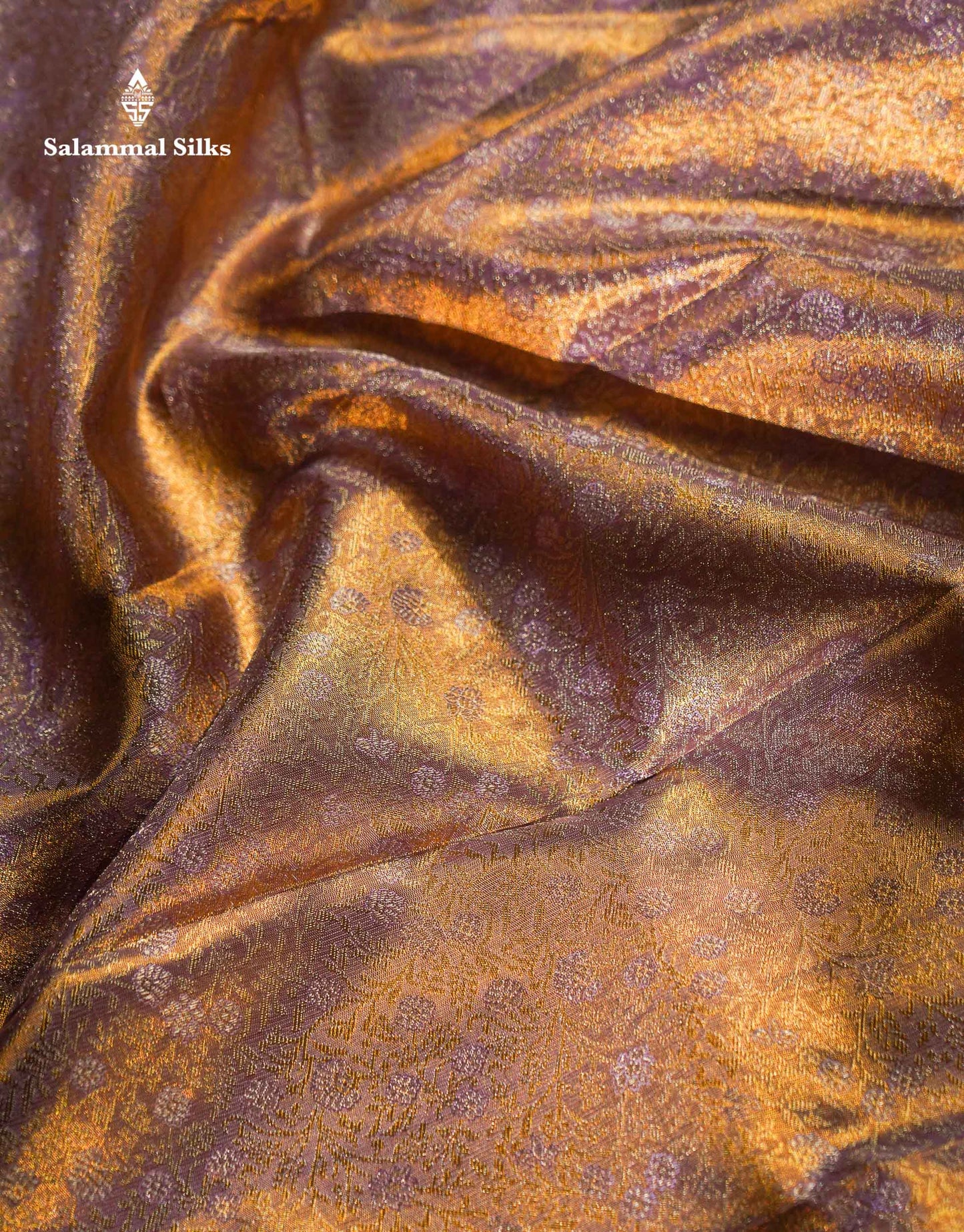Beautiful Light Lavender Tissue Bridal Pure Kanjivaram Silk Saree With Traditional Border