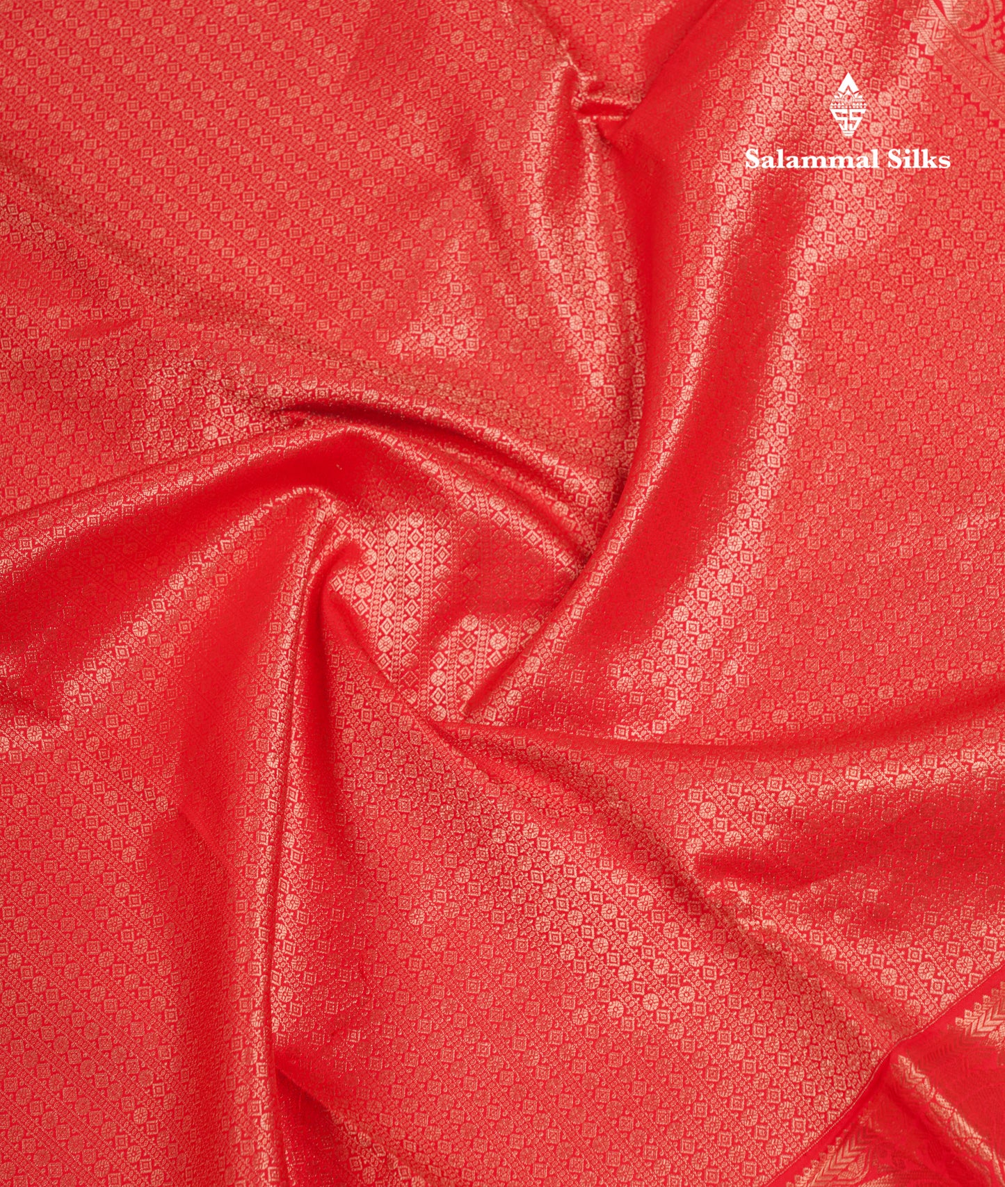 Beautiful Chilly Red Puremix Silk Saree With Traditional Evening Morning Border
