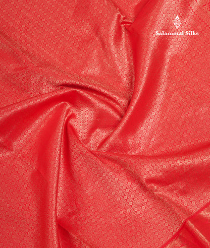 Beautiful Chilly Red Puremix Silk Saree With Traditional Evening Morning Border