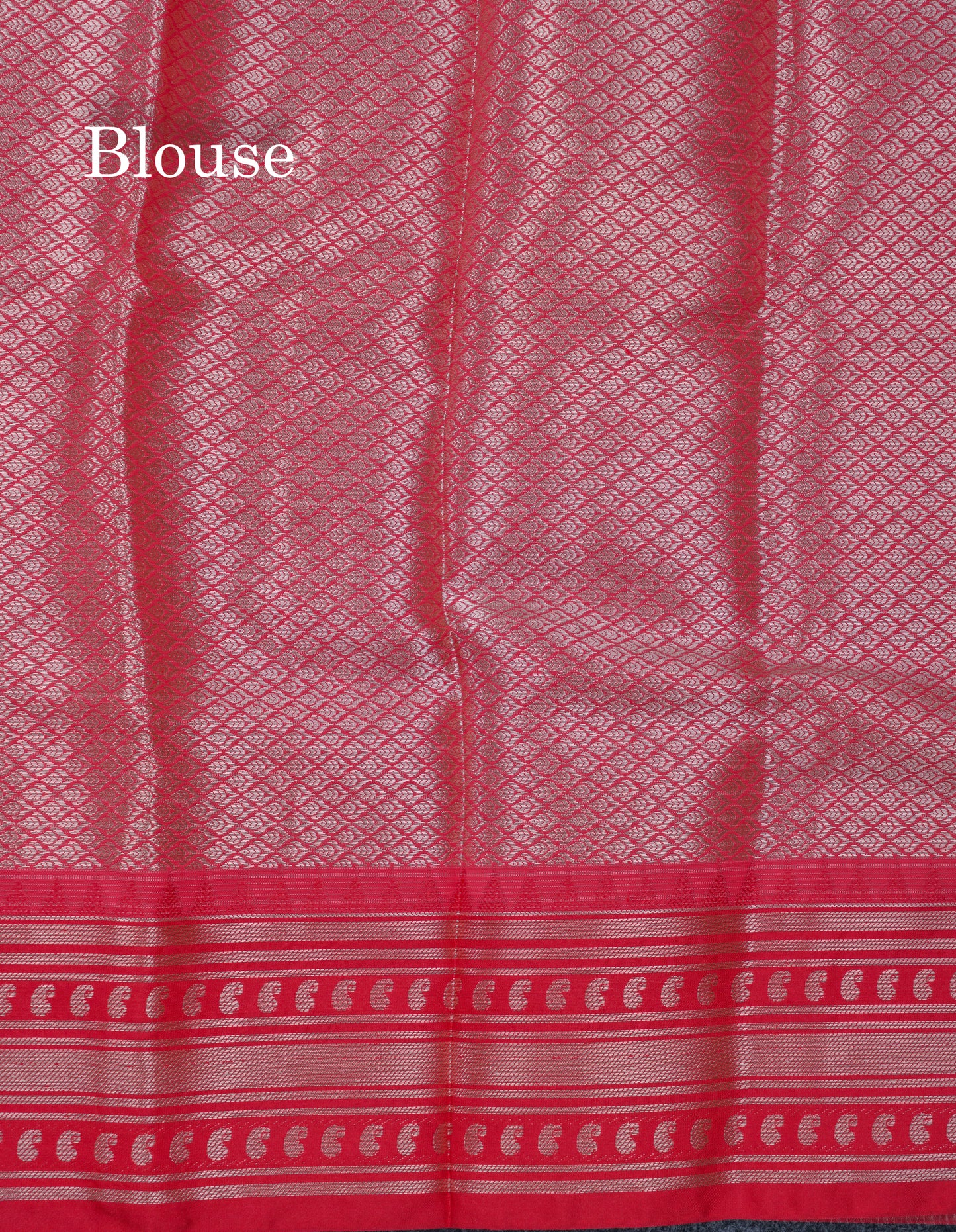 Half White Printed Cotton Mix Saree With Contrast Ganga Jamuna Traditional Border